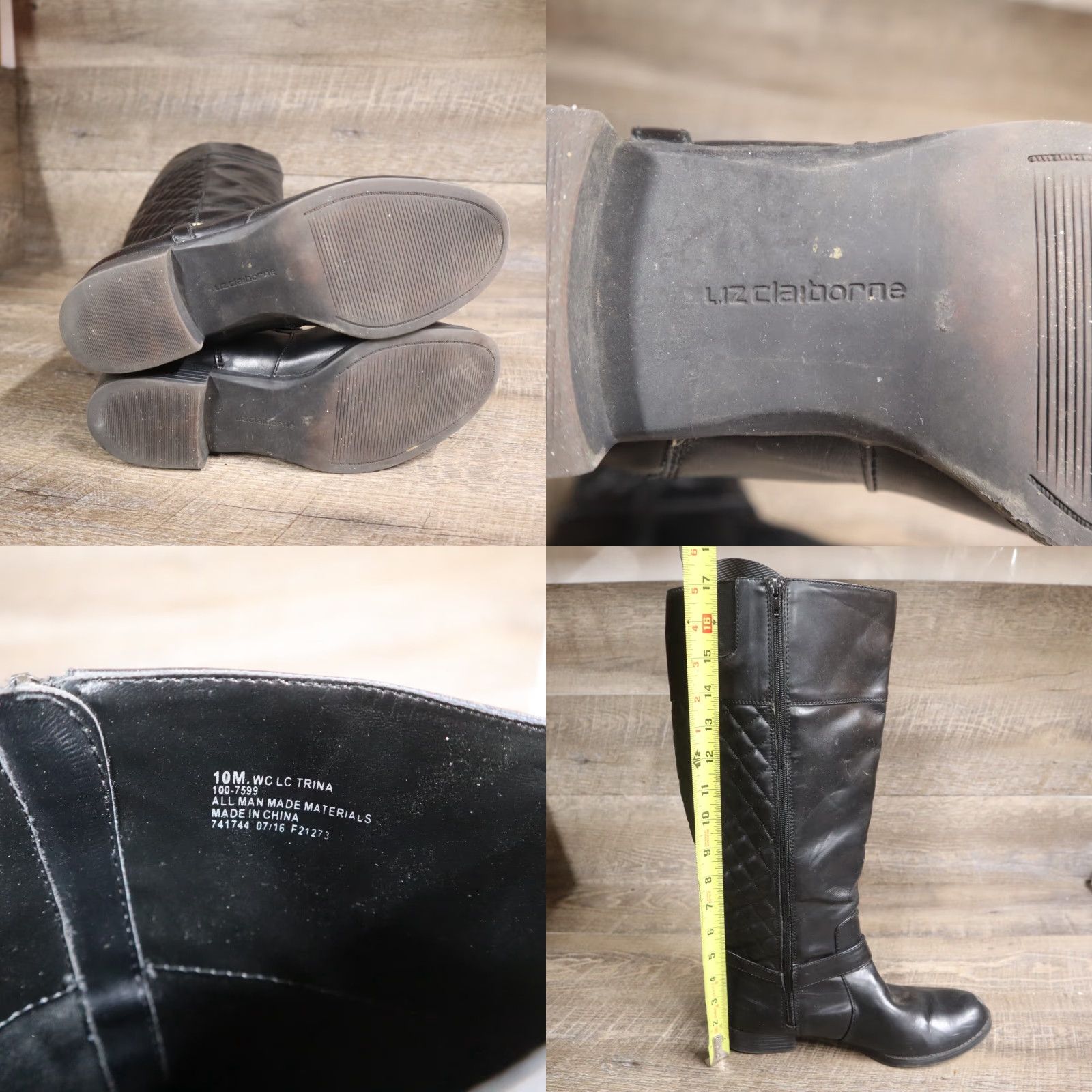 Liz Claiborne VINTAGE Liz Claiborne LC Trina Black Bootie Adult Women's Size 10M Boots Size US 10 / IT 40 - 8 Thumbnail