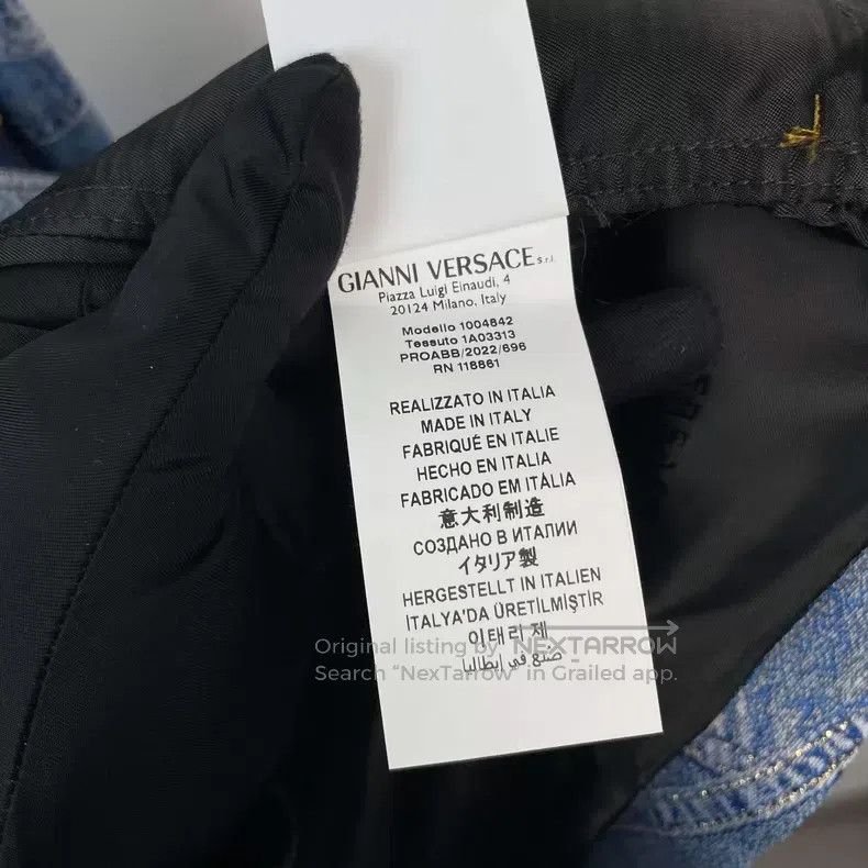 Versace Versace Co-branded denim jacket Size US XXL / EU 58 / 5 - 5 Thumbnail