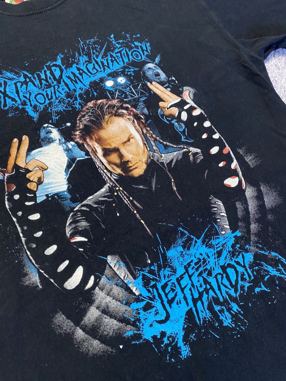 Vintage × WWE Jeff Hardy Wrestling Xpand Your Imagination Vintage T Shirt Size US L / EU 52-54 / 3 - 5 Thumbnail