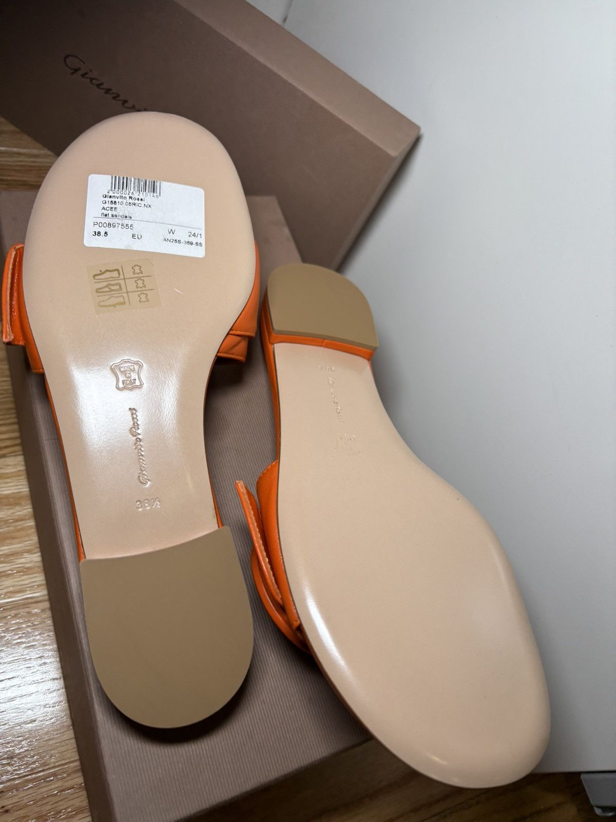 Gianvito Rossi Orange sandals Size US 8.5 / IT 38.5 - 3 Thumbnail
