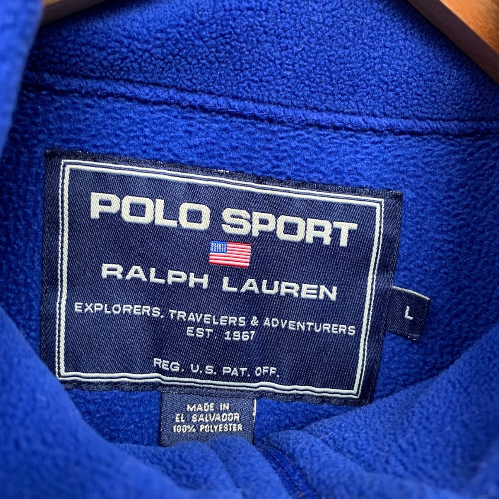 Vintage VINTAGE Polo Sport Ralph Lauren Fleece Zip Pullover Mens L Blue Kangaroo Pocket Polo Sport Fleece Zip Pullover Mens L Blue Kangaroo Pocket Size US L / EU 52-54 / 3 - 5 Thumbnail
