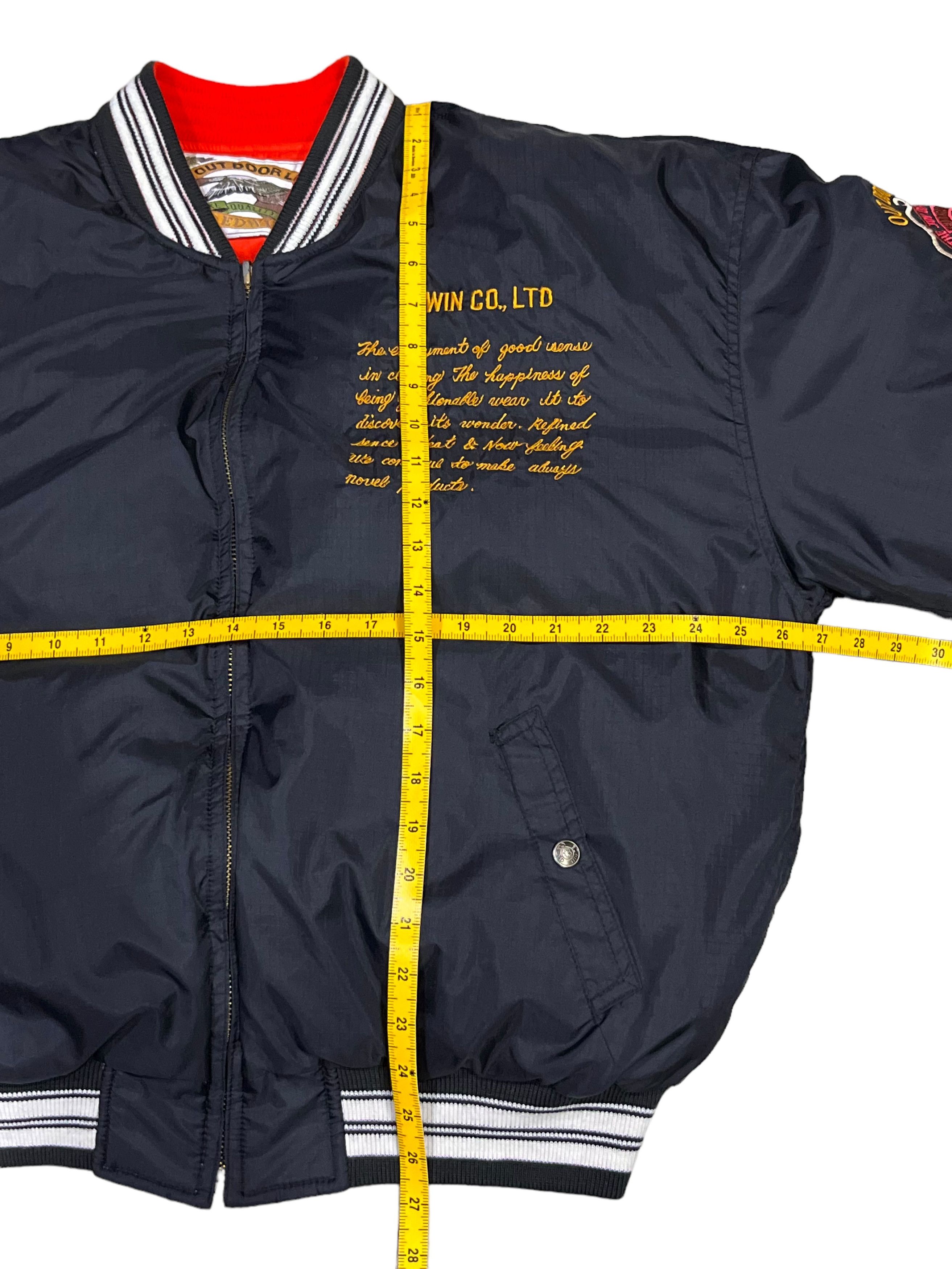 Edwin 🔥Vintage 80’s EDWIN OUTDOOR LIFE DOWN Reversible Jacket Size US L / EU 52-54 / 3 - 23 Thumbnail