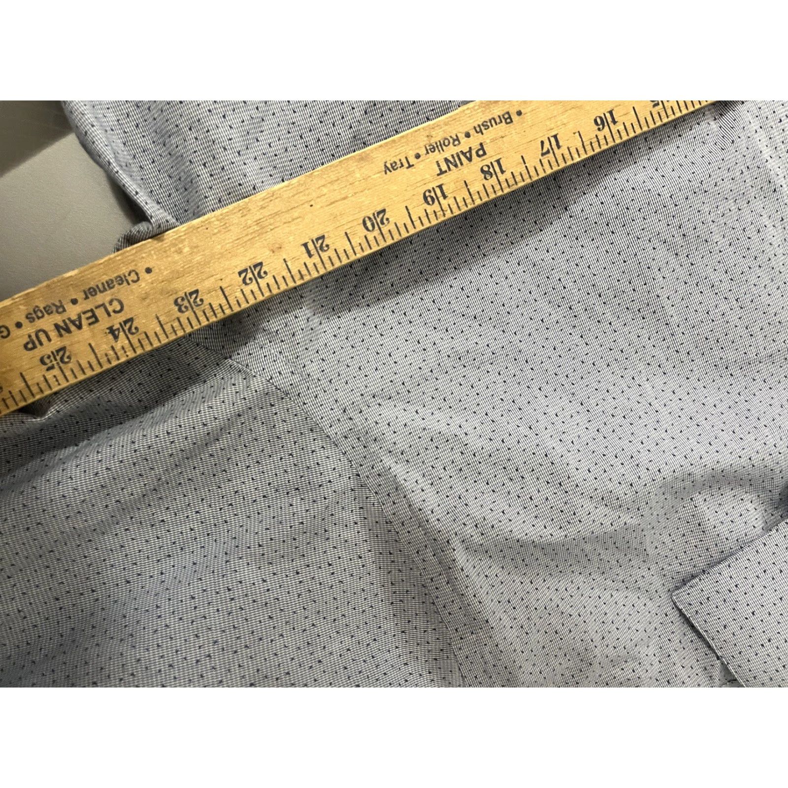 Calvin Klein Calvin Klein Collection Shirt Button-Down Long Sleeve Slim Stretch 17.5 Blue Adult Mens Size US XL / EU 56 / 4 - 5 Thumbnail