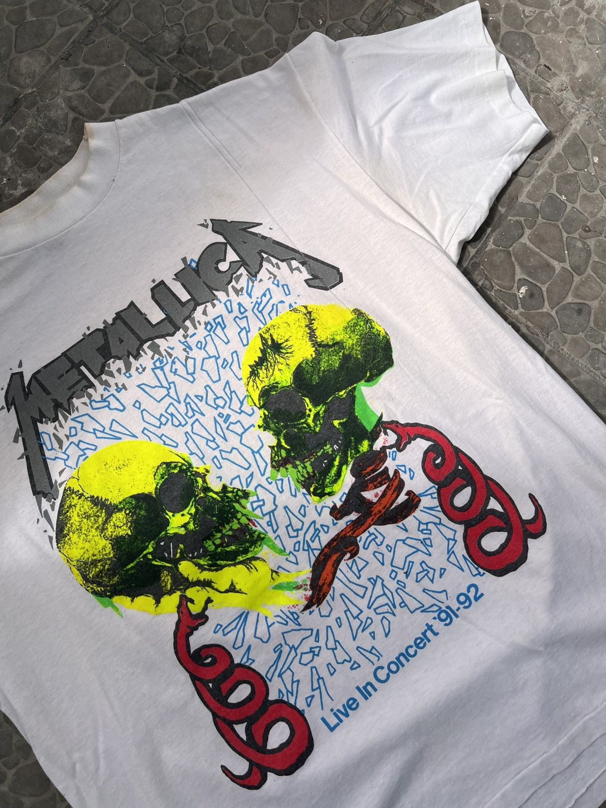 Vintage Vintage Metallica 1991 pushead Size US XL / EU 56 / 4 - 9 Thumbnail