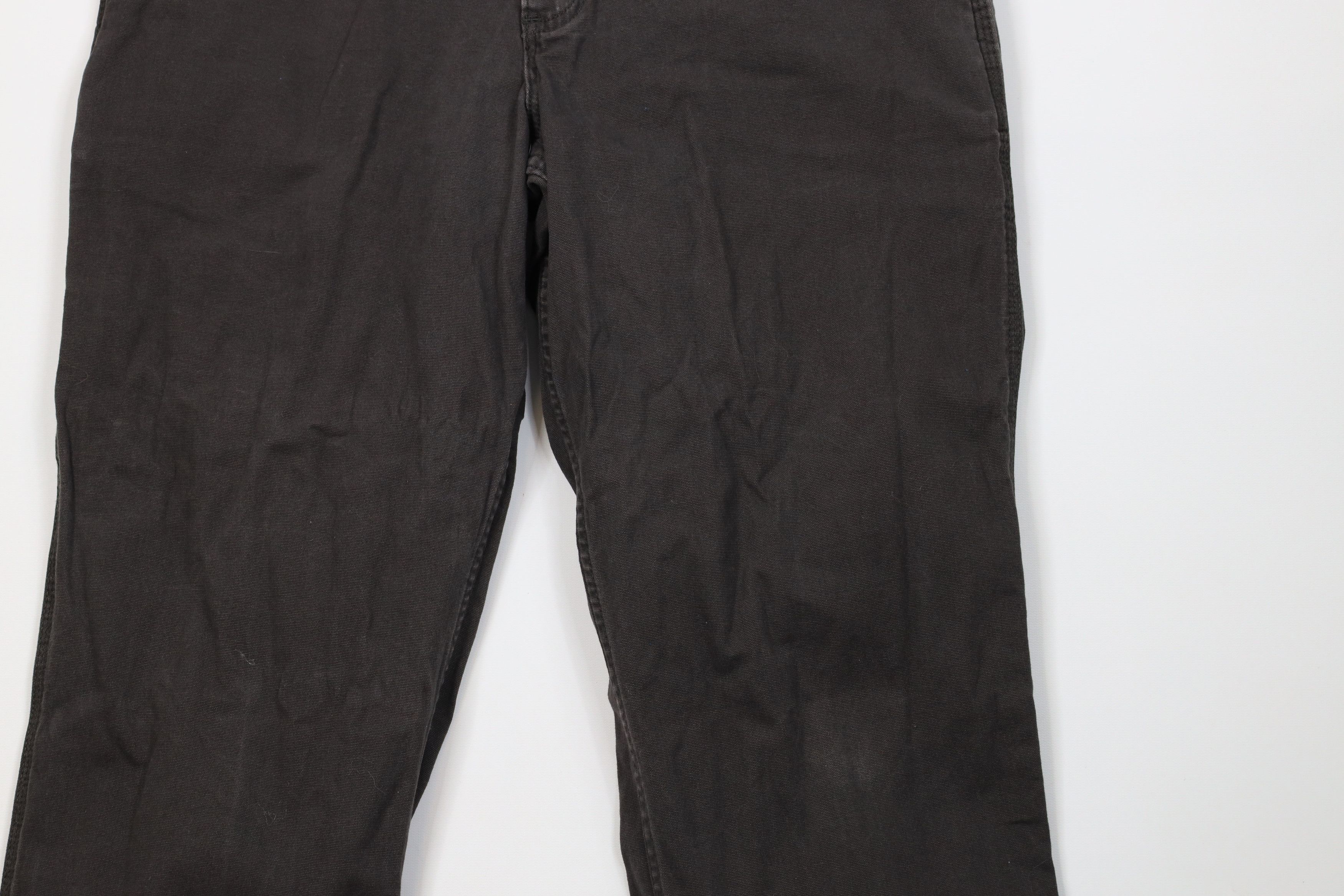Carhartt Vintage Y2K Carhartt Wide Leg Dungaree Pants Peat Green Size US 36 / EU 52 - 3 Thumbnail