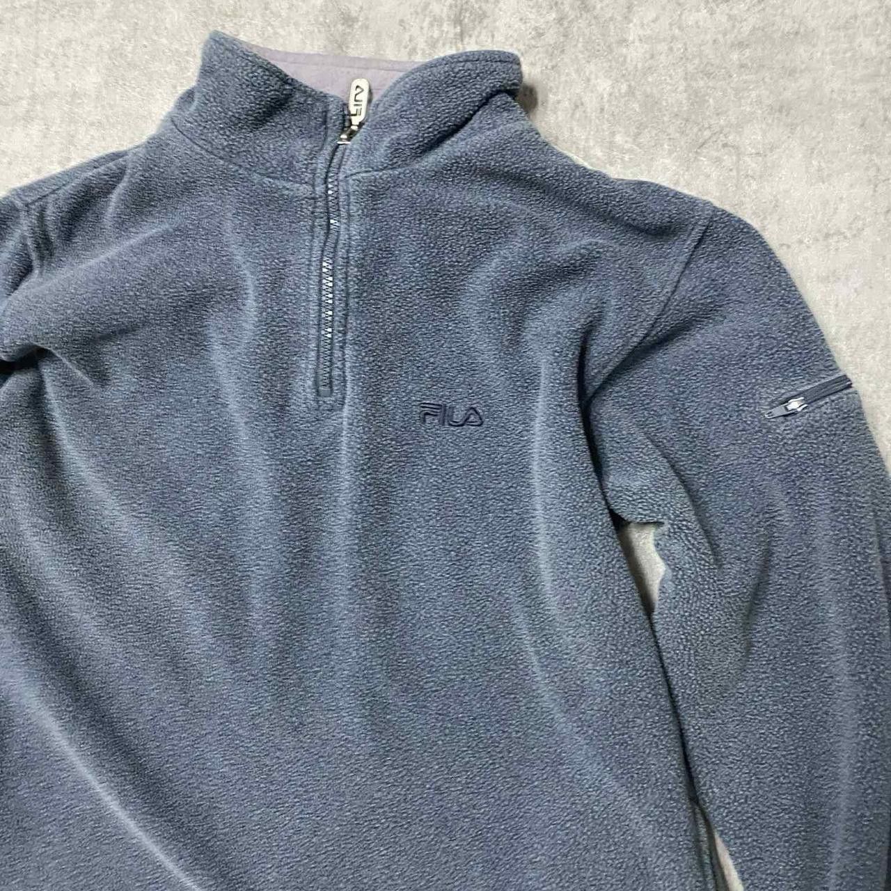 Fila Fila navy blue fleece quarter zip #winter Size S / US 4 / IT 40 - 2 Thumbnail