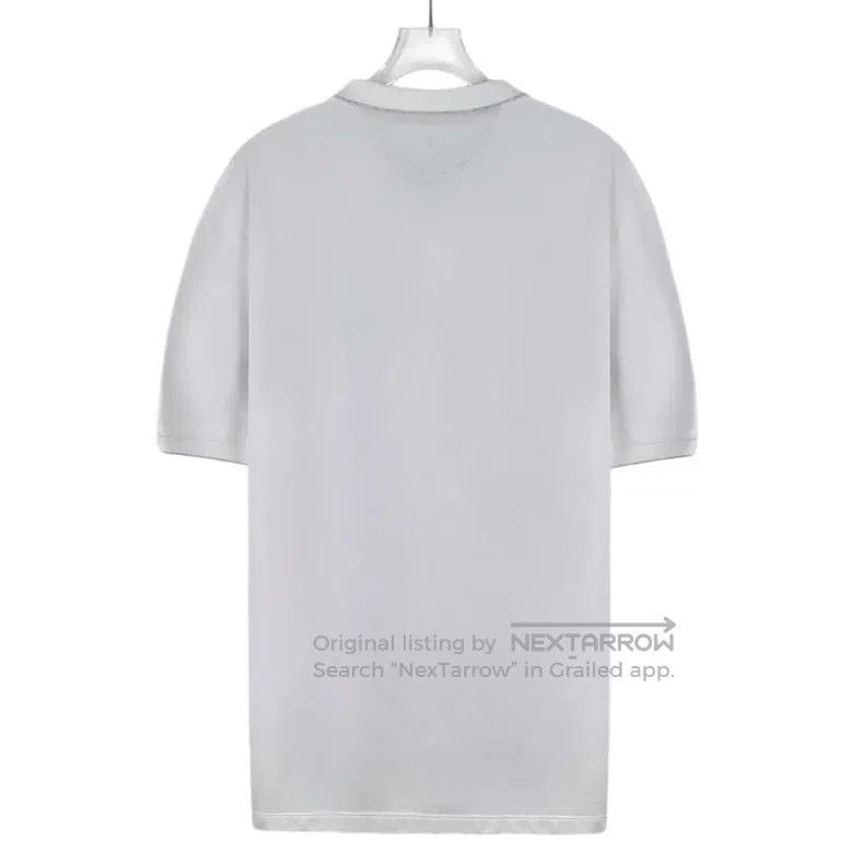 Brunello Cucinelli Brunello Cucinelli White Logo Print Cotton Collar Single B Size US M / EU 48-50 / 2 - 2 Thumbnail