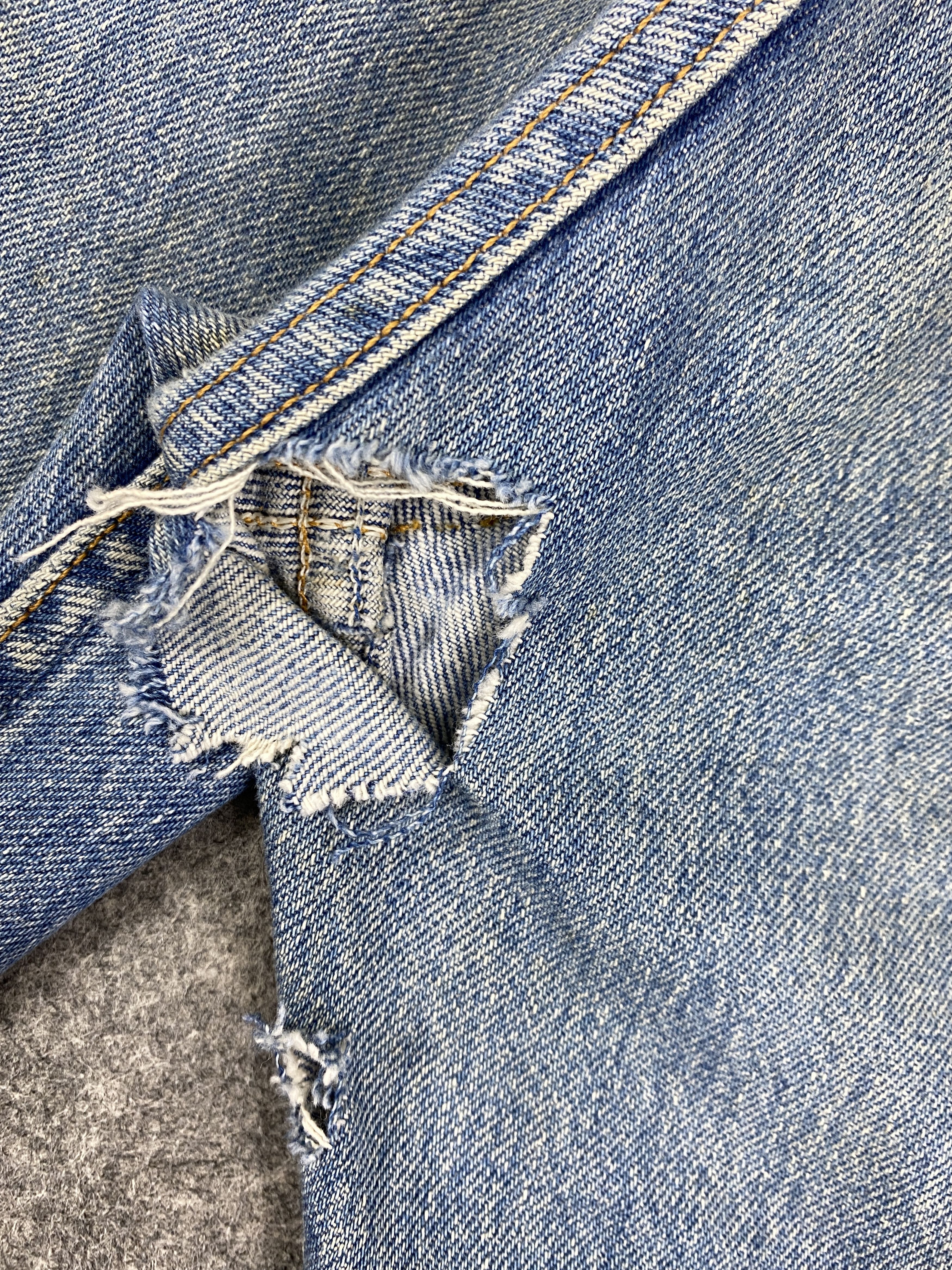 Levi's Dirty Faded Blue Vintage Levis 501 Jeans 33x27 - JN3094 Size US 33 - 14 Thumbnail
