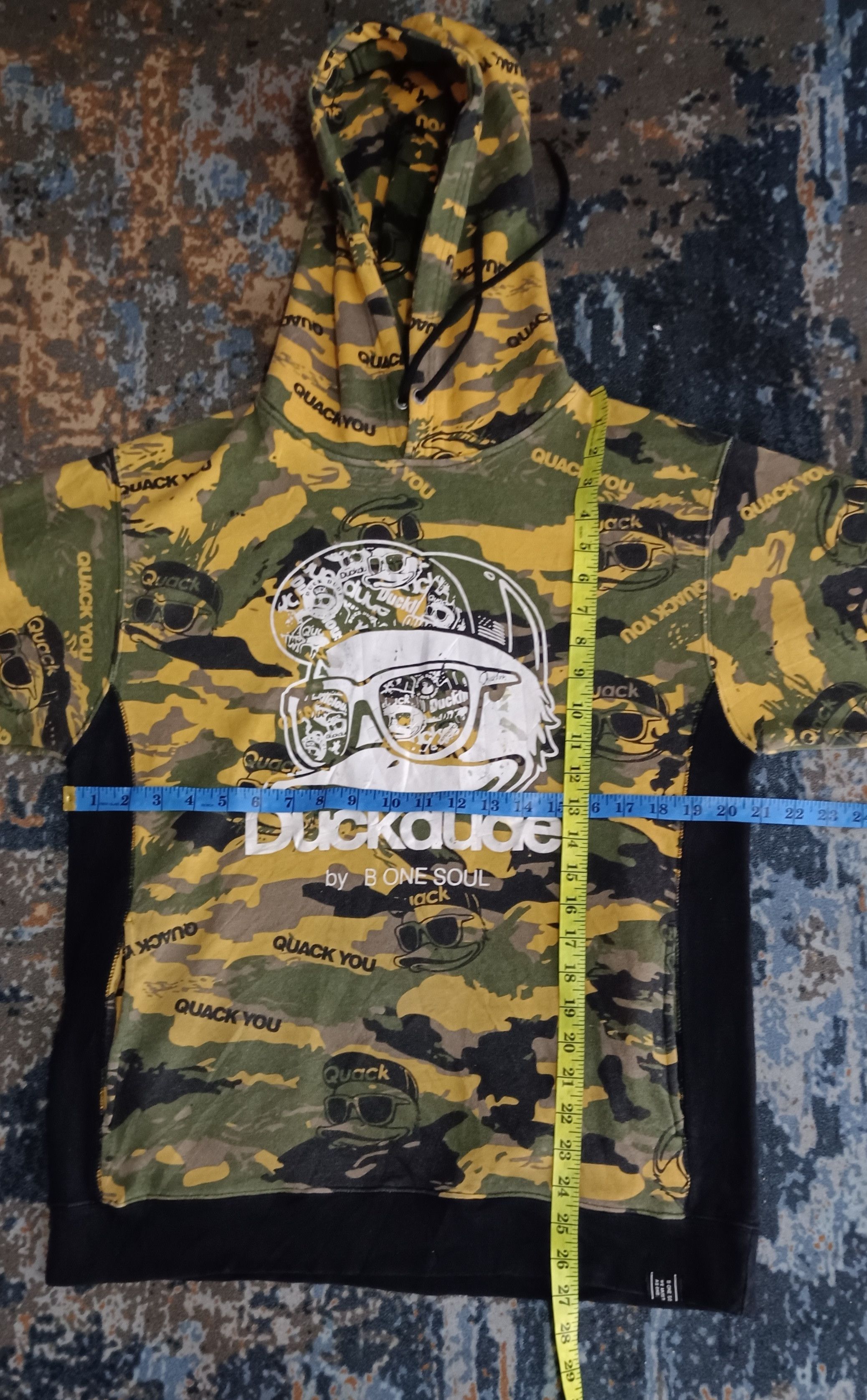 Japanese Brand Duck Dude B One Soul Camo Hoodie Size US L / EU 52-54 / 3 - 16 Thumbnail