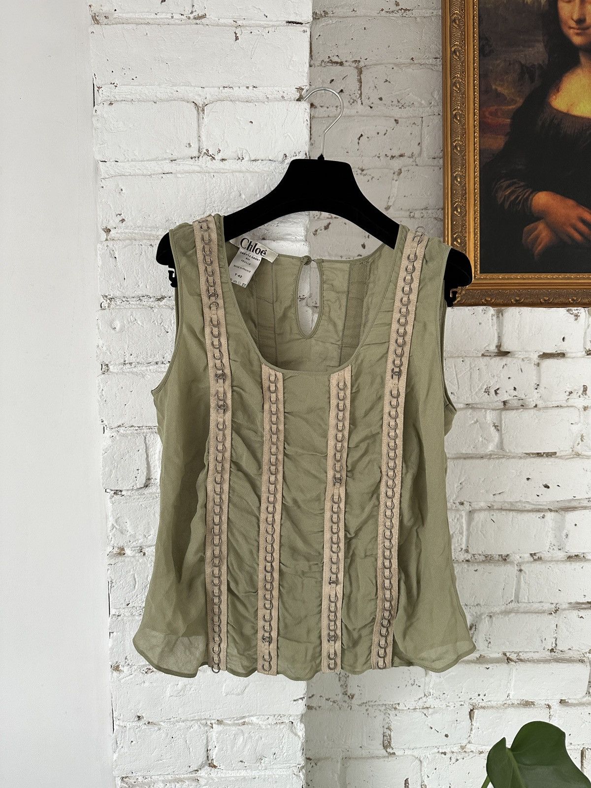 Chloe Archive Chloé Phoebe Philo silk top Size M / US 6-8 / IT 42-44 - 2 Thumbnail