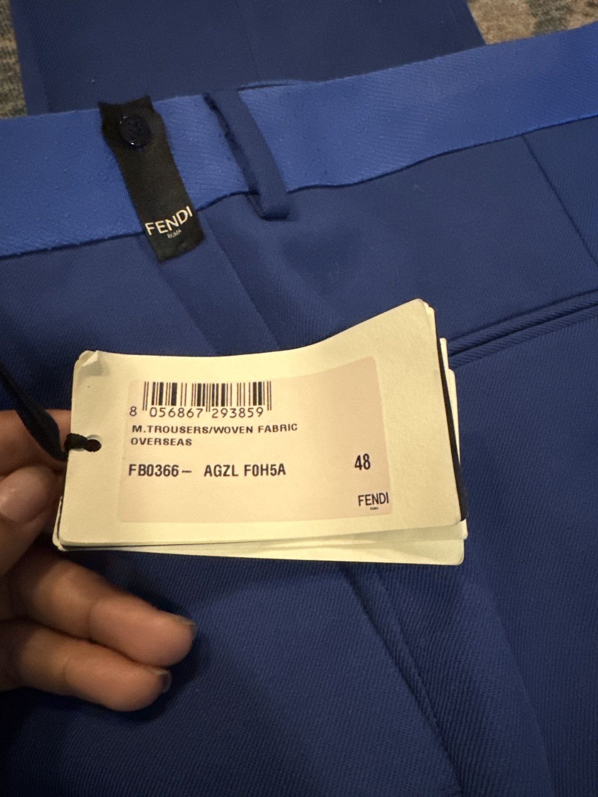 Fendi Fendi Wool Trousers Size 38R - 5 Thumbnail