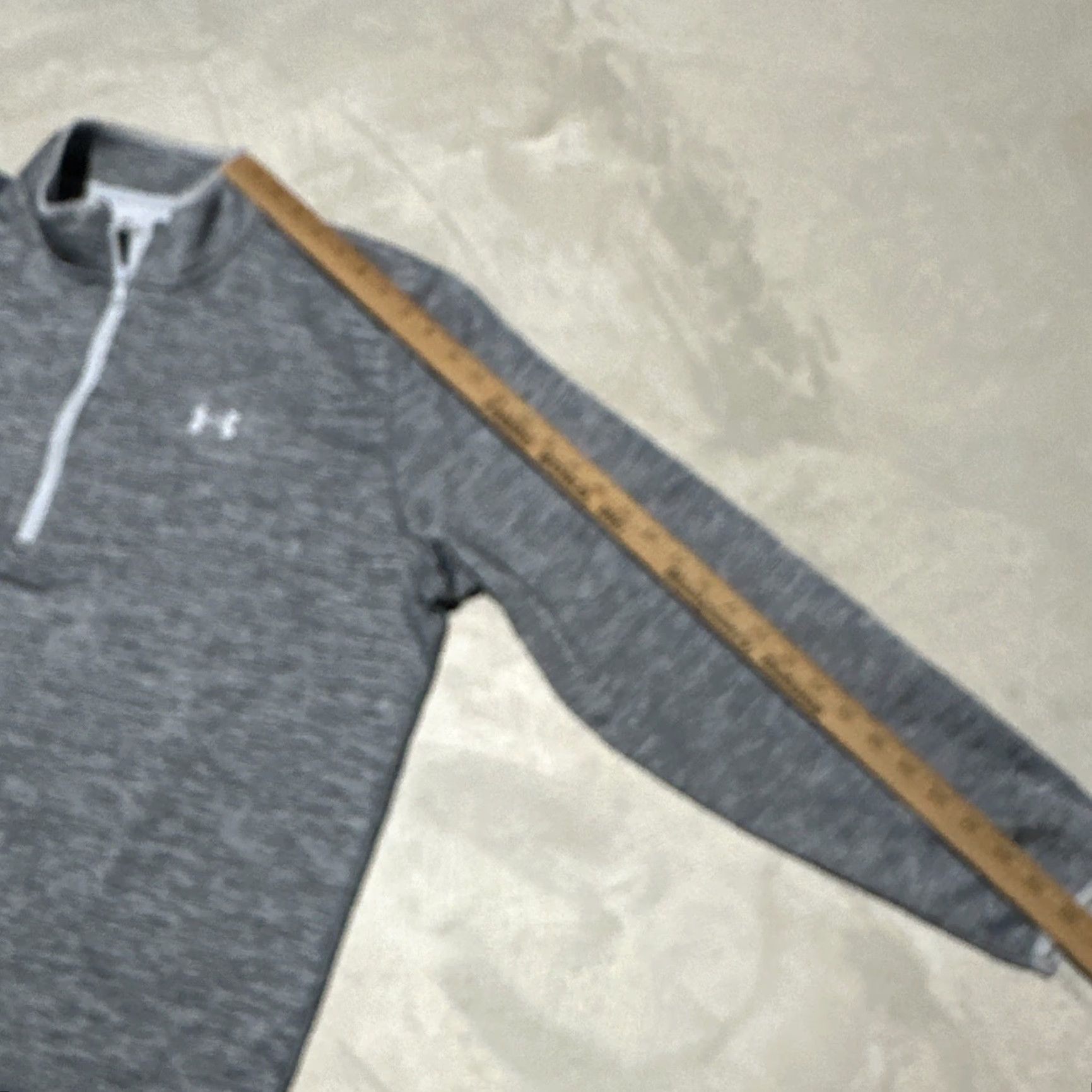 Under Armour Under Armour ColdGear Pullover Mens XL Grey 1/4 Zip Long Sleeve Athletic Shirt Size US XL / EU 56 / 4 - 7 Thumbnail