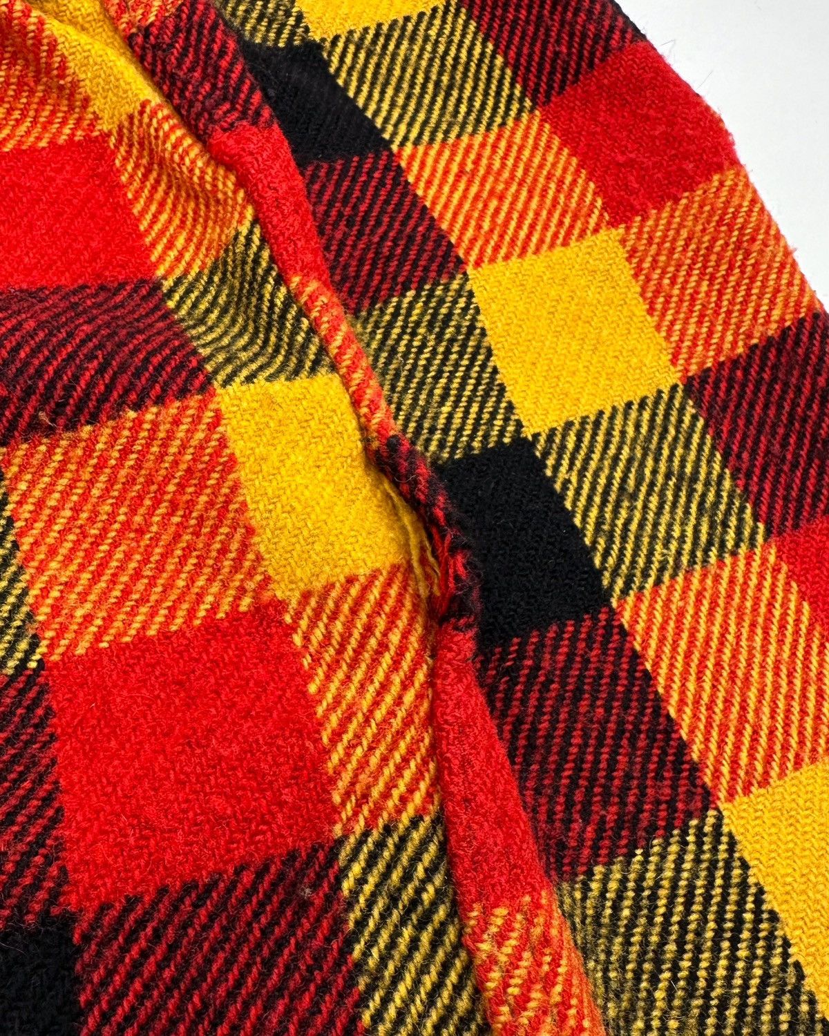 Vintage 60s/70s Melton Wool Plaid CPO Shirt Size US XL / EU 56 / 4 - 5 Thumbnail
