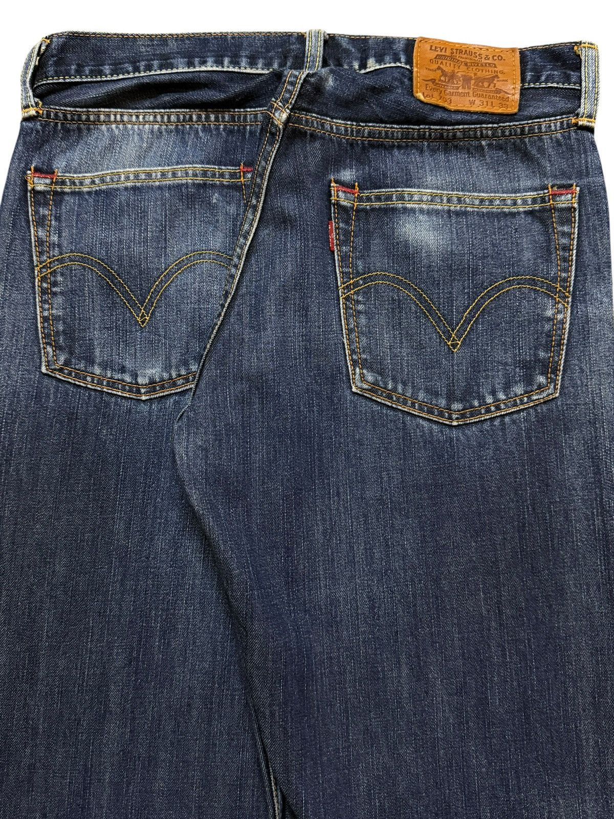 Levi's Vintage Y2K Levis 703 Blue Faded Wash Distressed Wide Leg Size US 31 - 5 Thumbnail