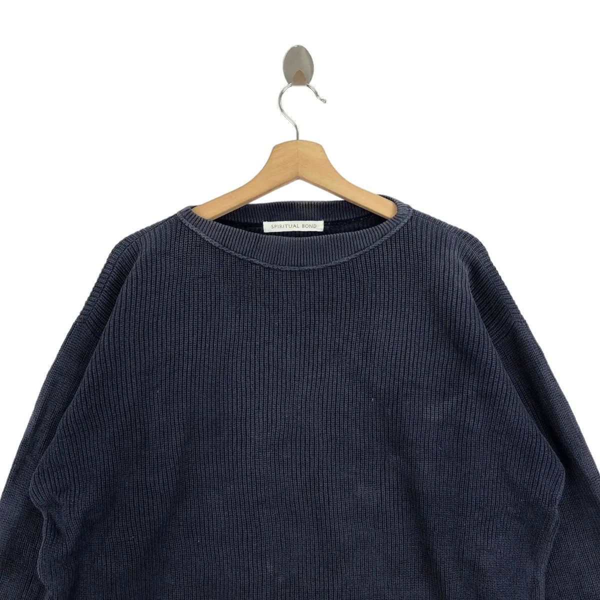 Vintage Vtg SPIRITUAL BOND Pure Nature Indigo Knitwear Sweater Size XXL / US 16-18 / IT 52-54 - 4 Thumbnail
