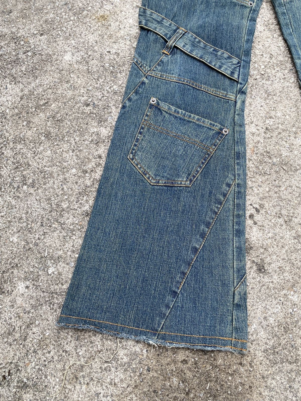 If Six Was Nine × Japanese Brand × Tornado Mart 1990s - Pride International Design Flare Jeans Size US 30 / EU 46 - 8 Thumbnail