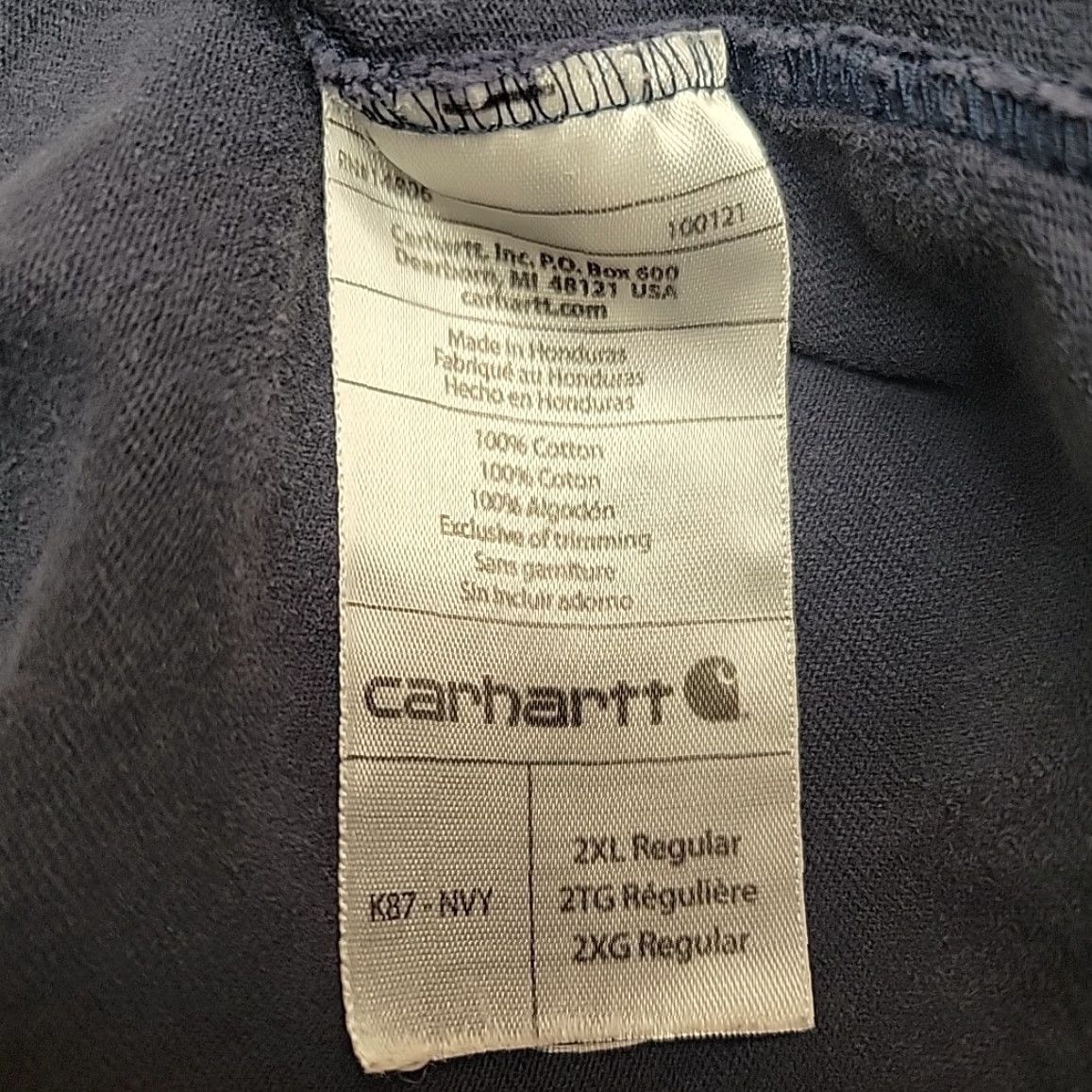 Carhartt Carhartt Shirt Mens XXL Navy Original Fit Short Sleeve Crewneck Pocket Tee K87 Size US XXL / EU 58 / 5 - 6 Thumbnail