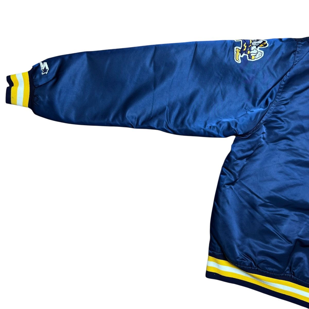 Starter Notre Dame Fighting Irish Starter Spell Out Satin Jacket Size US L / EU 52-54 / 3 - 15 Thumbnail