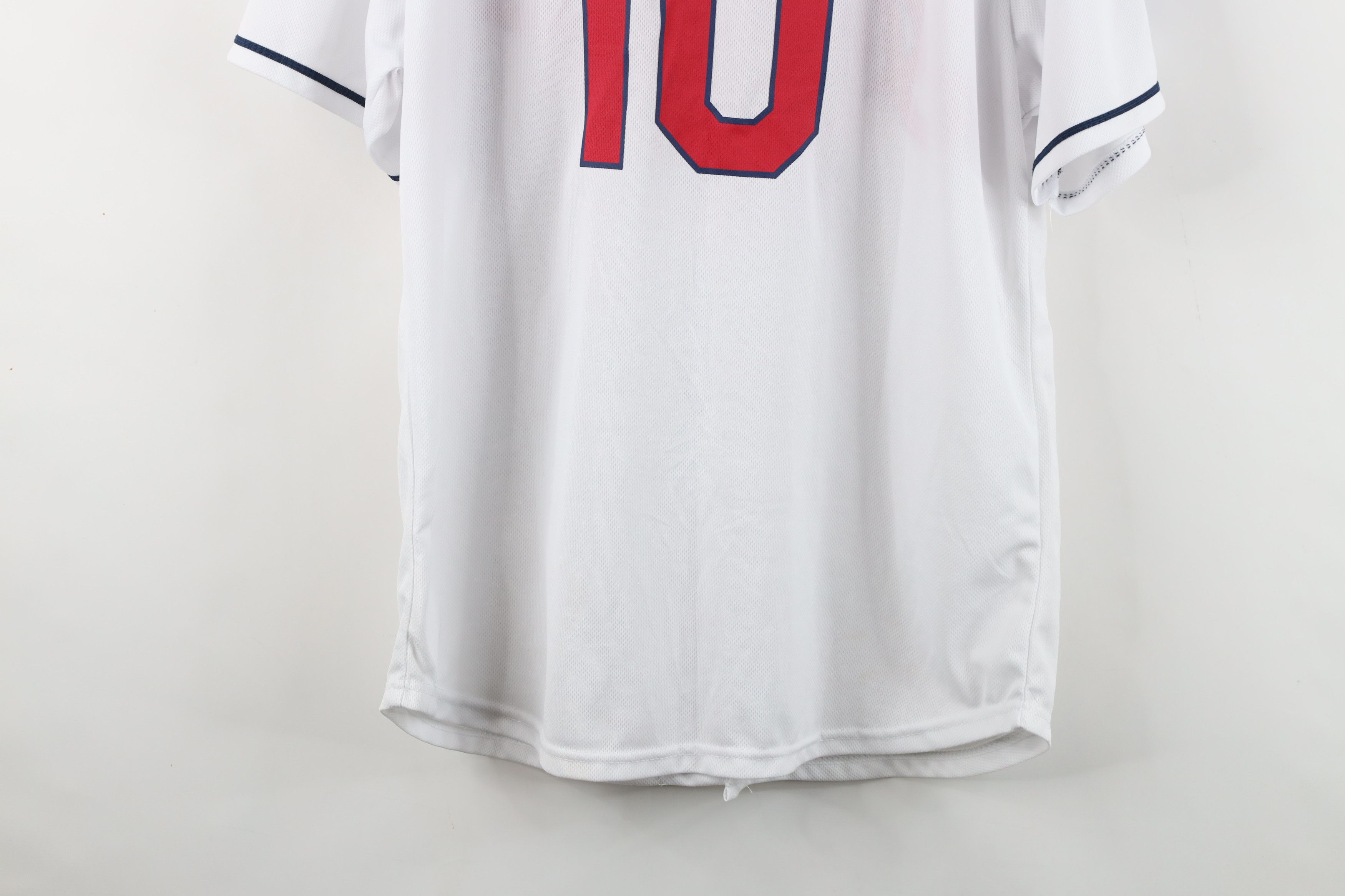 Vintage Y2K Yan Gomes Cleveland Indians Baseball Jersey White #10 Size US XL / EU 56 / 4 - 12 Thumbnail