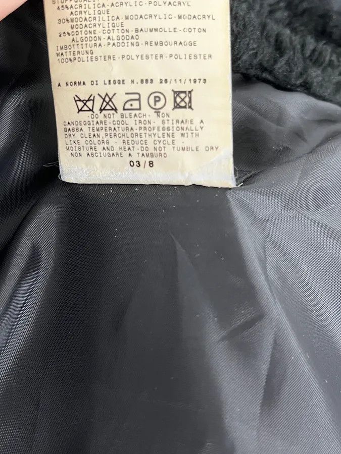 Versace AW2003 Versace Black Fur Zip Hood Aviator Bomber Jacket Size US L / EU 52-54 / 3 - 13 Thumbnail