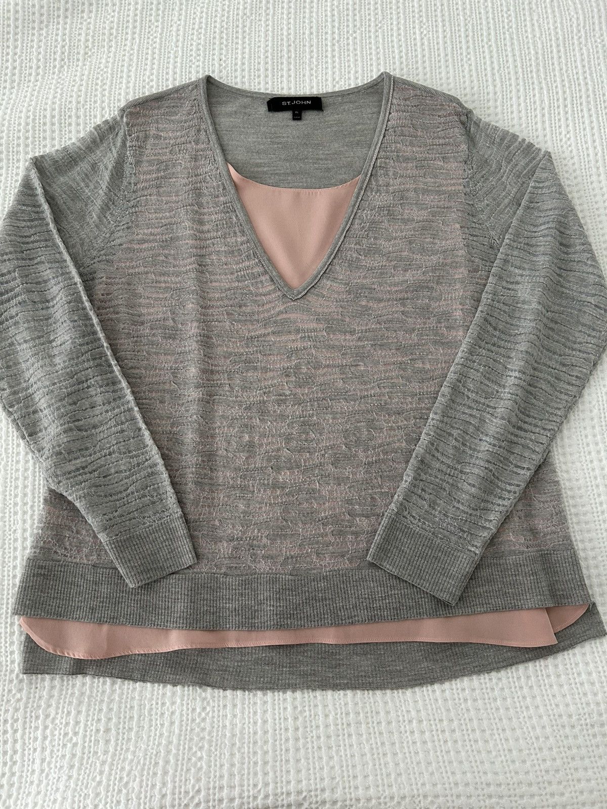 St. John St John faux layered sweater Size XL / US 12-14 / IT 48-50 - 1 Thumbnail