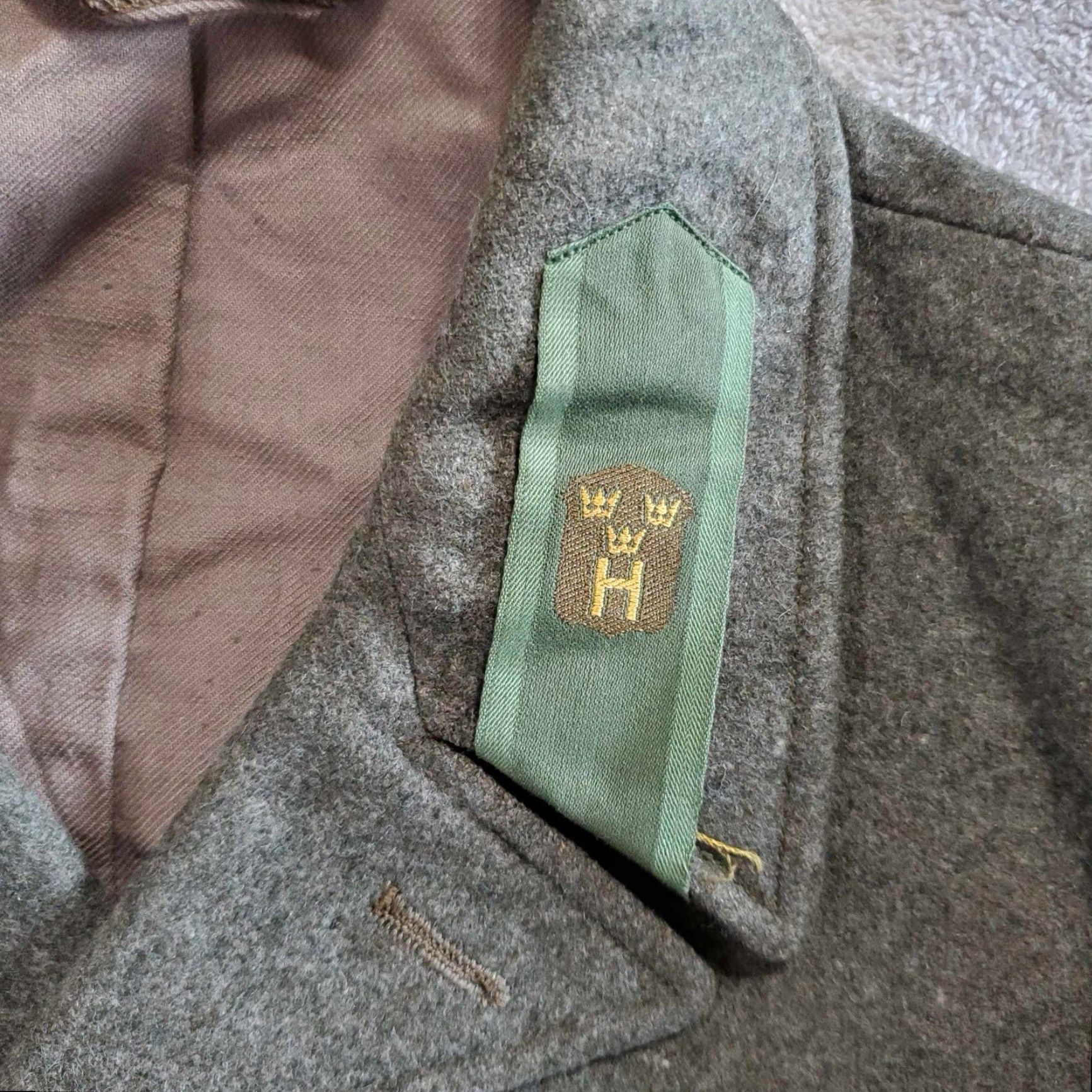Vintage VINTAGE Ornklader Military Field Jacket Wool Coat M Medium Light Green Mens Wool Military Field Coat Size US M / EU 48-50 / 2 - 5 Thumbnail