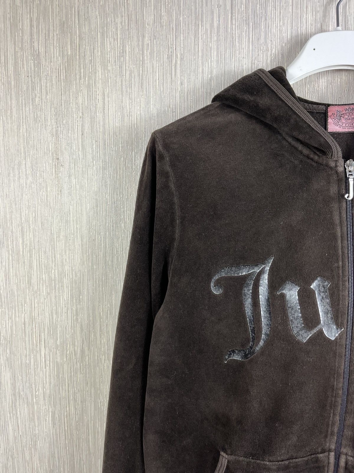 Juicy Couture × Vintage Vintage Juicy Couture y2k velvet zip hoodie sweatshirt logo Size XL / US 12-14 / IT 48-50 - 5 Thumbnail