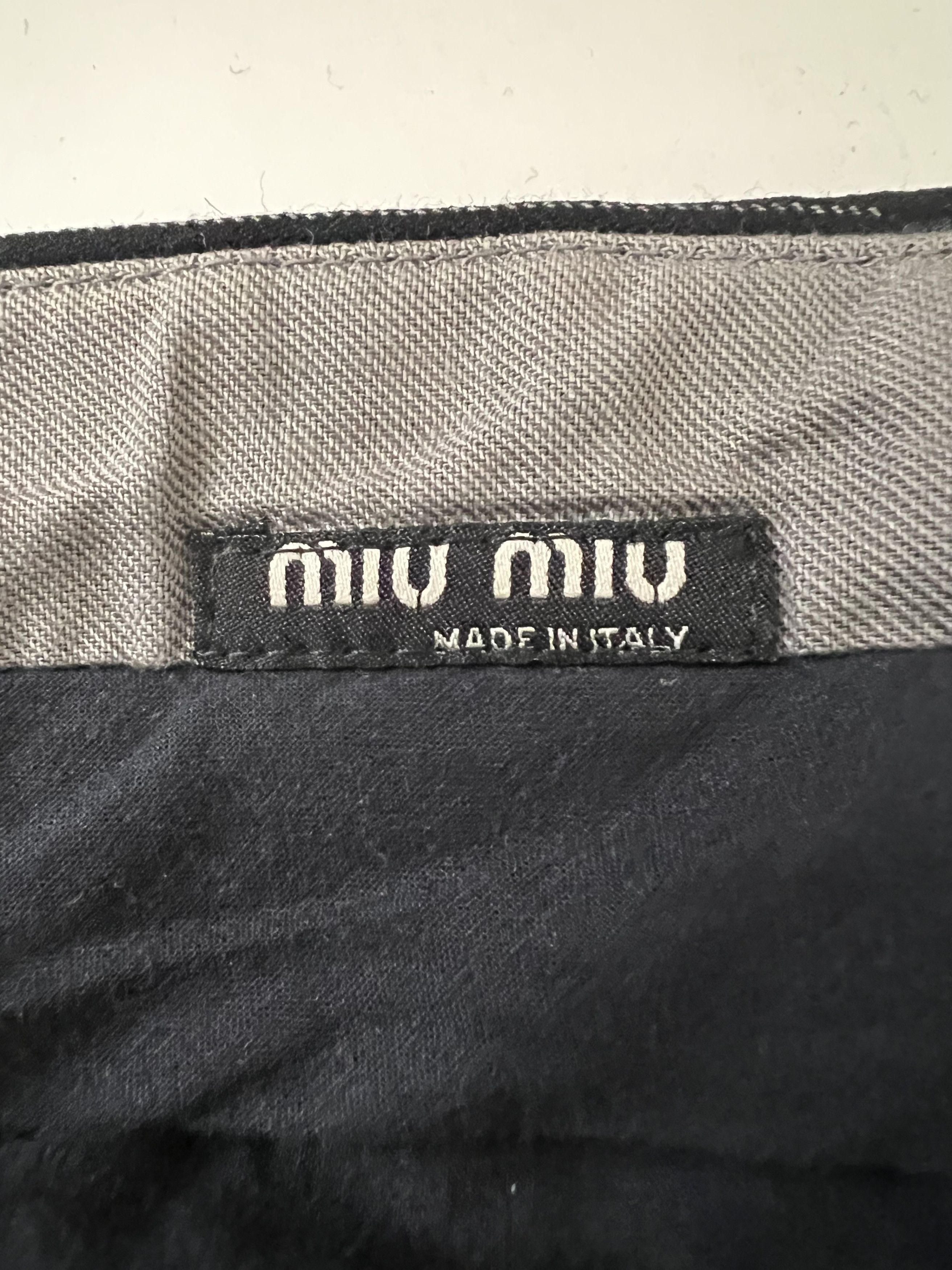Miu Miu Pinstriped Trousers Virgin Wool Size US 34 / EU 50 - 8 Thumbnail