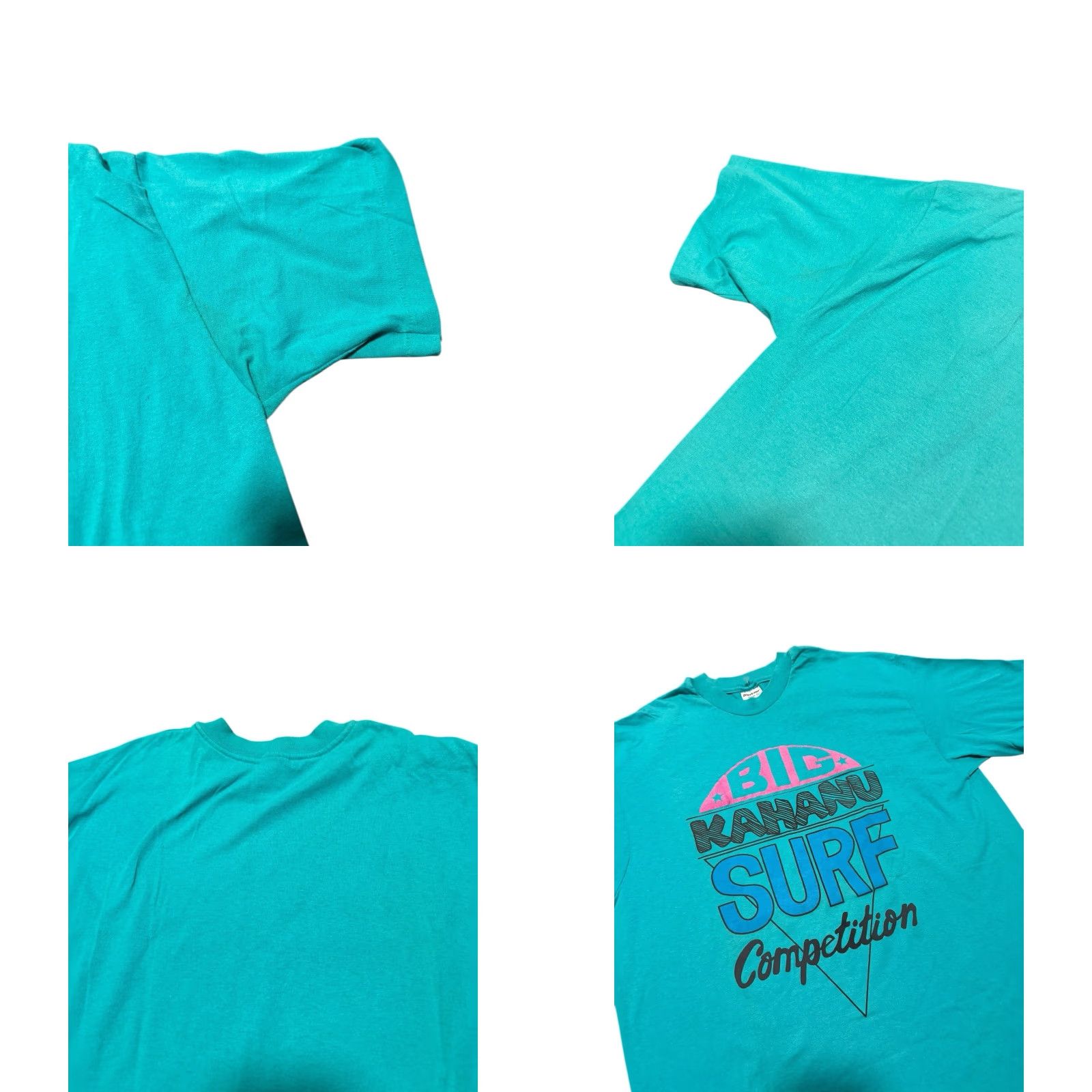 Vintage VINTAGE 80s 90s BIG KAHANU SURF COMPETITION T-Shirt XL Stedman Teal Made In USA Shirt Men XL Yellow USA Surf 80s 90s Size US XL / EU 56 / 4 - 9 Thumbnail