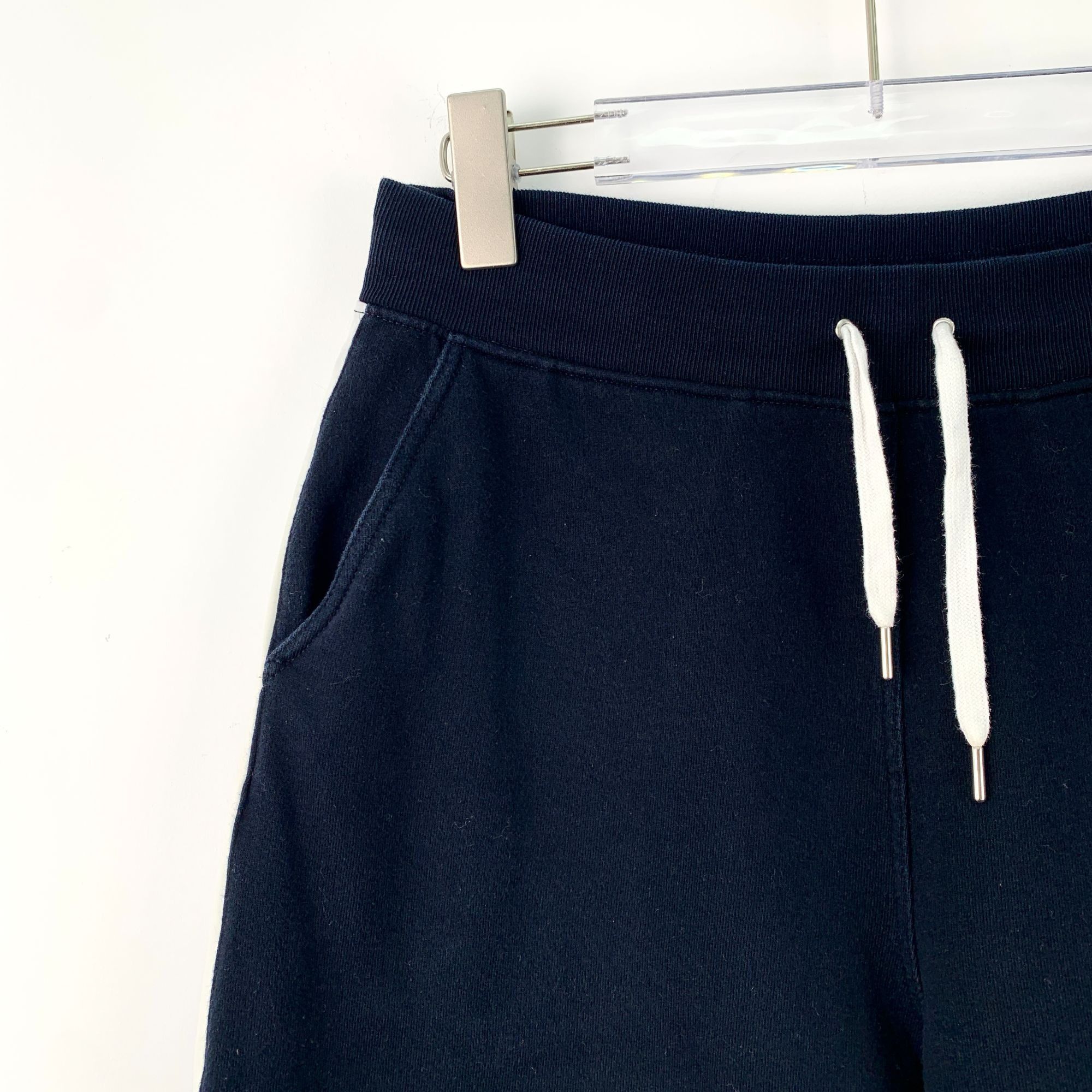 Hermès Navy Blue Cotton Drawstring Casual Shorts S