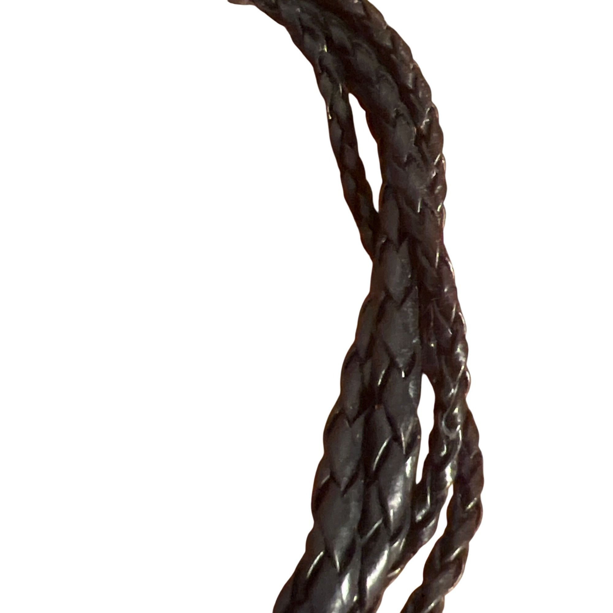 Chicos Chunky Chicos Necklace Black Braided Leather Mixed Metal Bea Size ONE SIZE - 4 Thumbnail