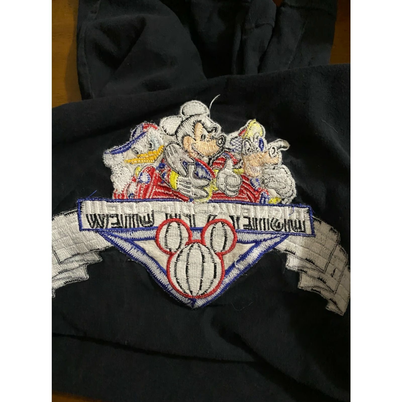 Disney VINTAGE Disney Pit Crew Embroidered Black Shirt S/M Mens T Shirt graphic tee Size US S / EU 44-46 / 1 - 6 Thumbnail