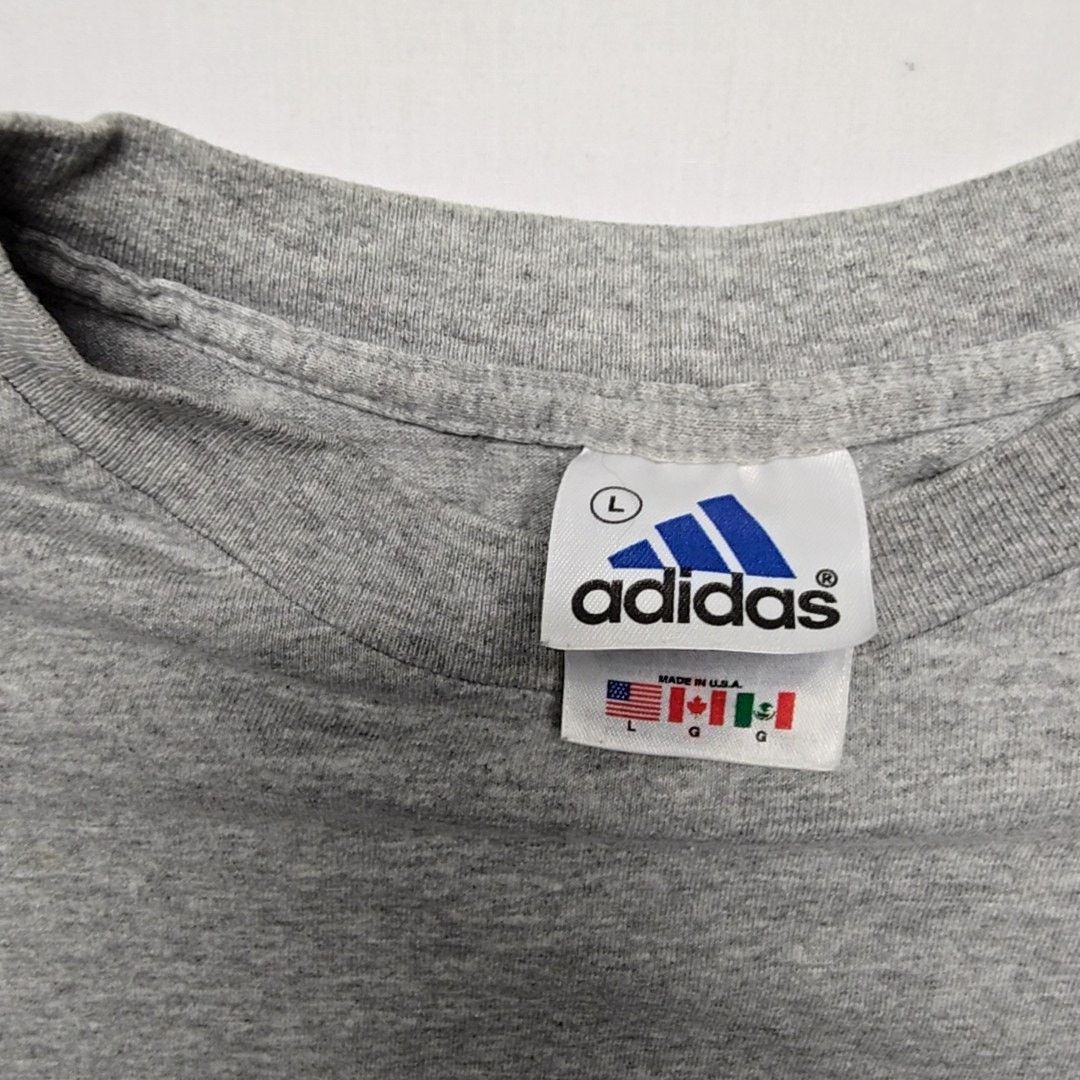 Adidas Vintage Adidas Team Graphic Tee True to Athlete Gray L Tee Size US L / EU 52-54 / 3 - 3 Thumbnail