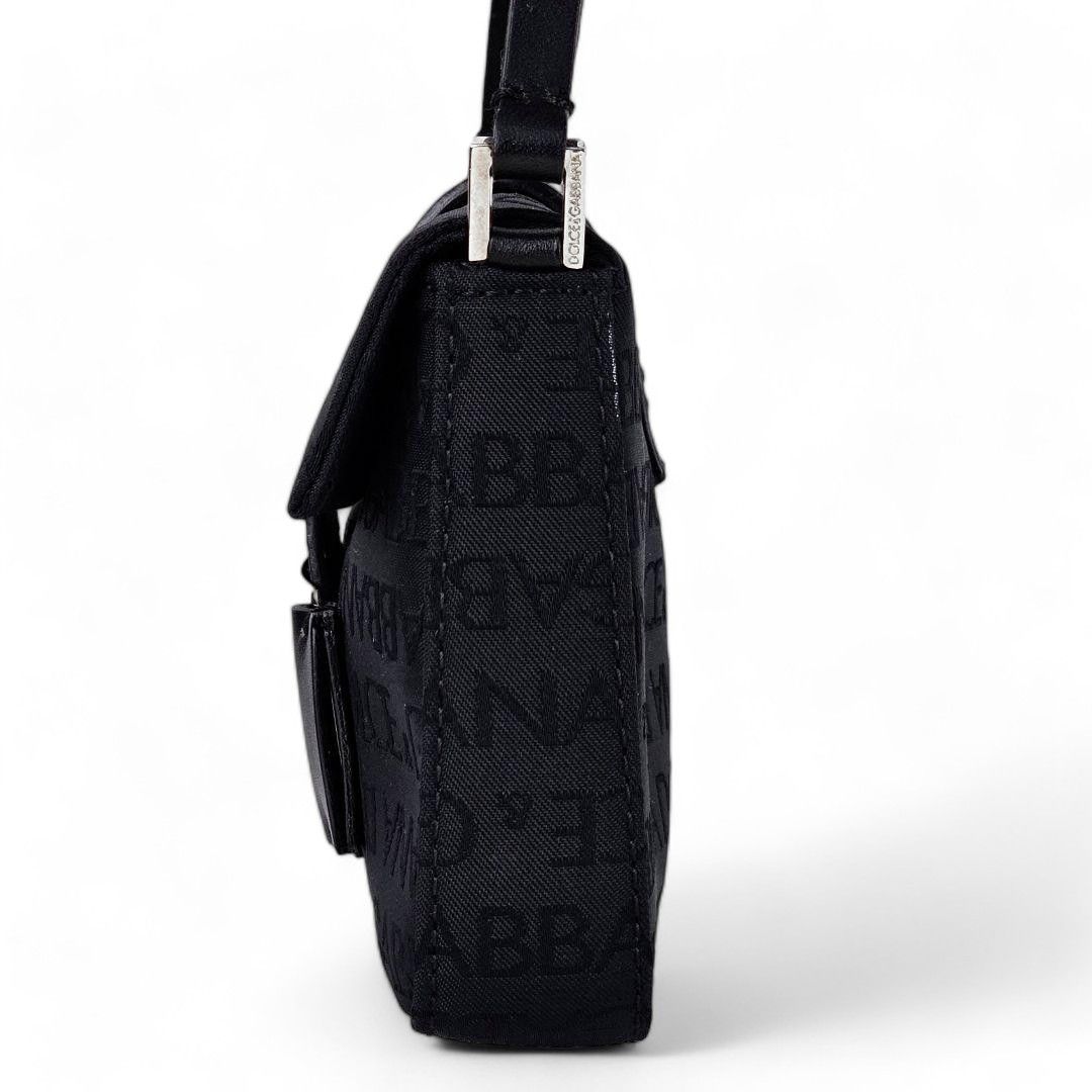 Dolce & Gabbana Dolce & Gabbana - Handbag Leoprint Black Leather Monogram Size ONE SIZE - 3 Thumbnail