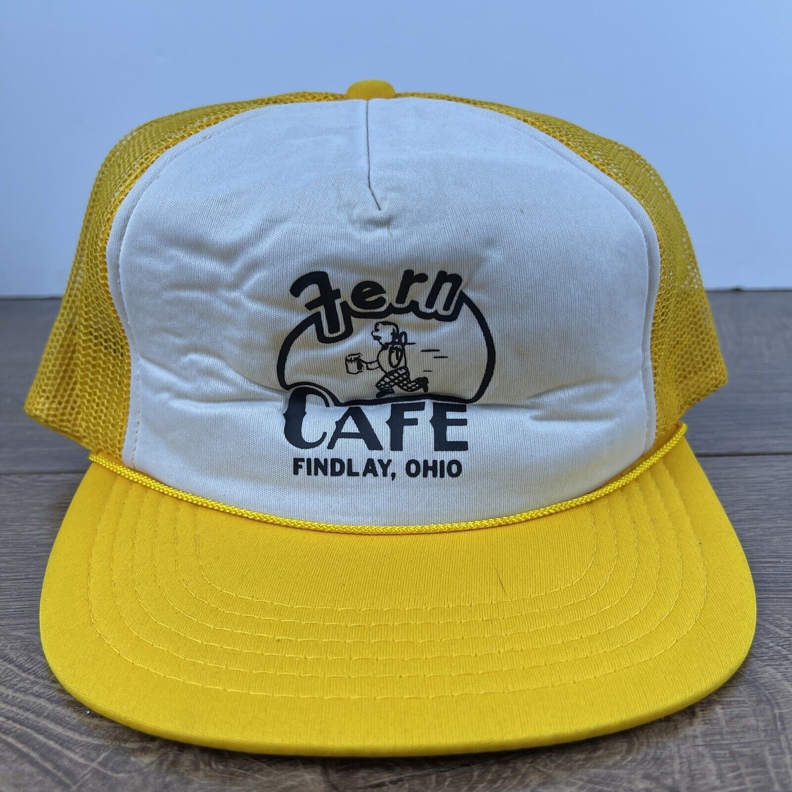 Other Fern Cafe Hat Findlay Ohio Snapback Yellow Adjustable Hat Ad Size ONE SIZE - 1 Thumbnail