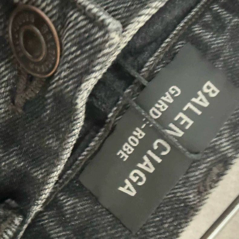 Balenciaga Balenciaga size 32 Washed grey micro-jeans Size 31" - 3 Thumbnail