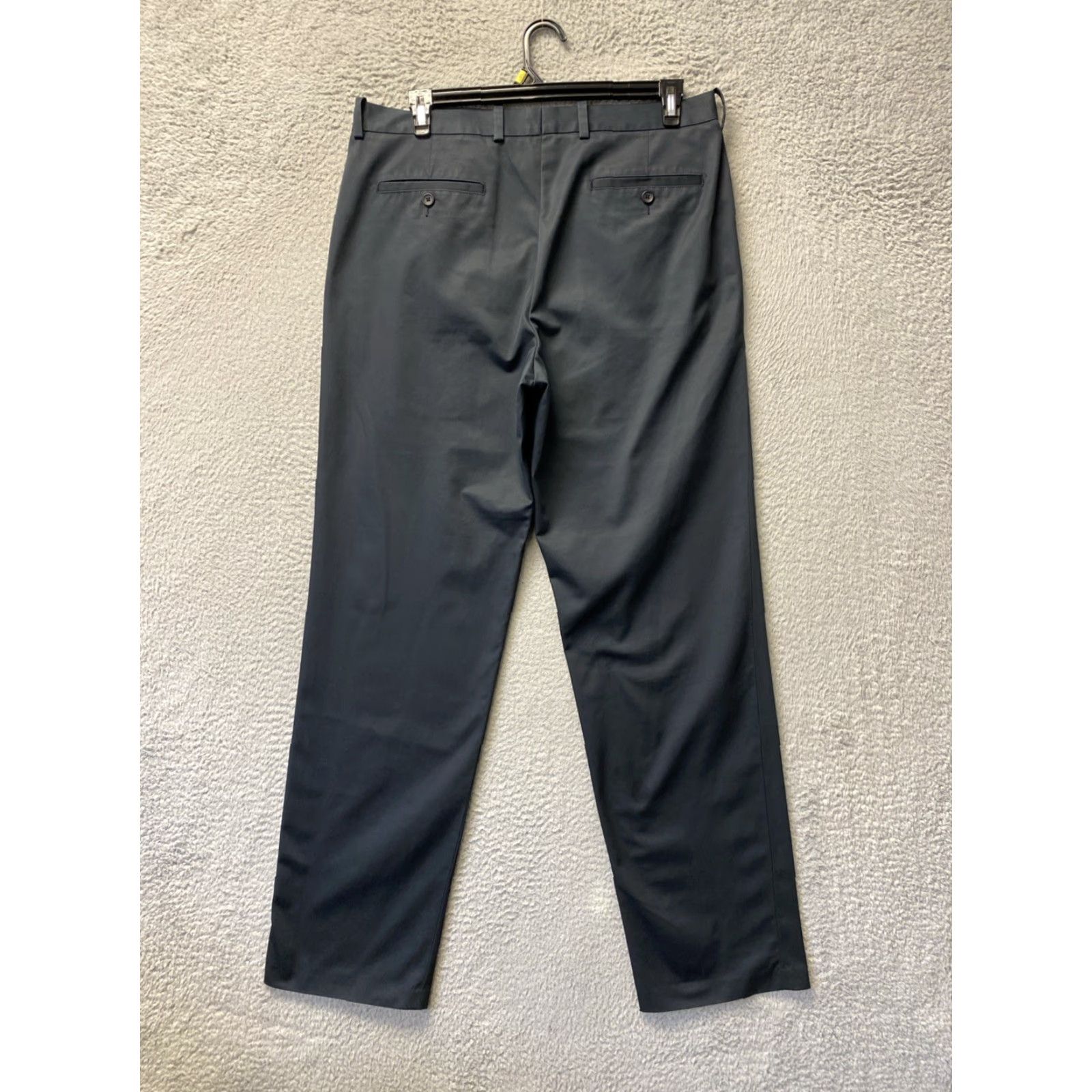 Nordstrom VINTAGE Nordstrom Chino Pants Mens 36x34 Black Flat Front Basic / Preppy 127-14 Mens Size US 36 / EU 52 - 6 Thumbnail