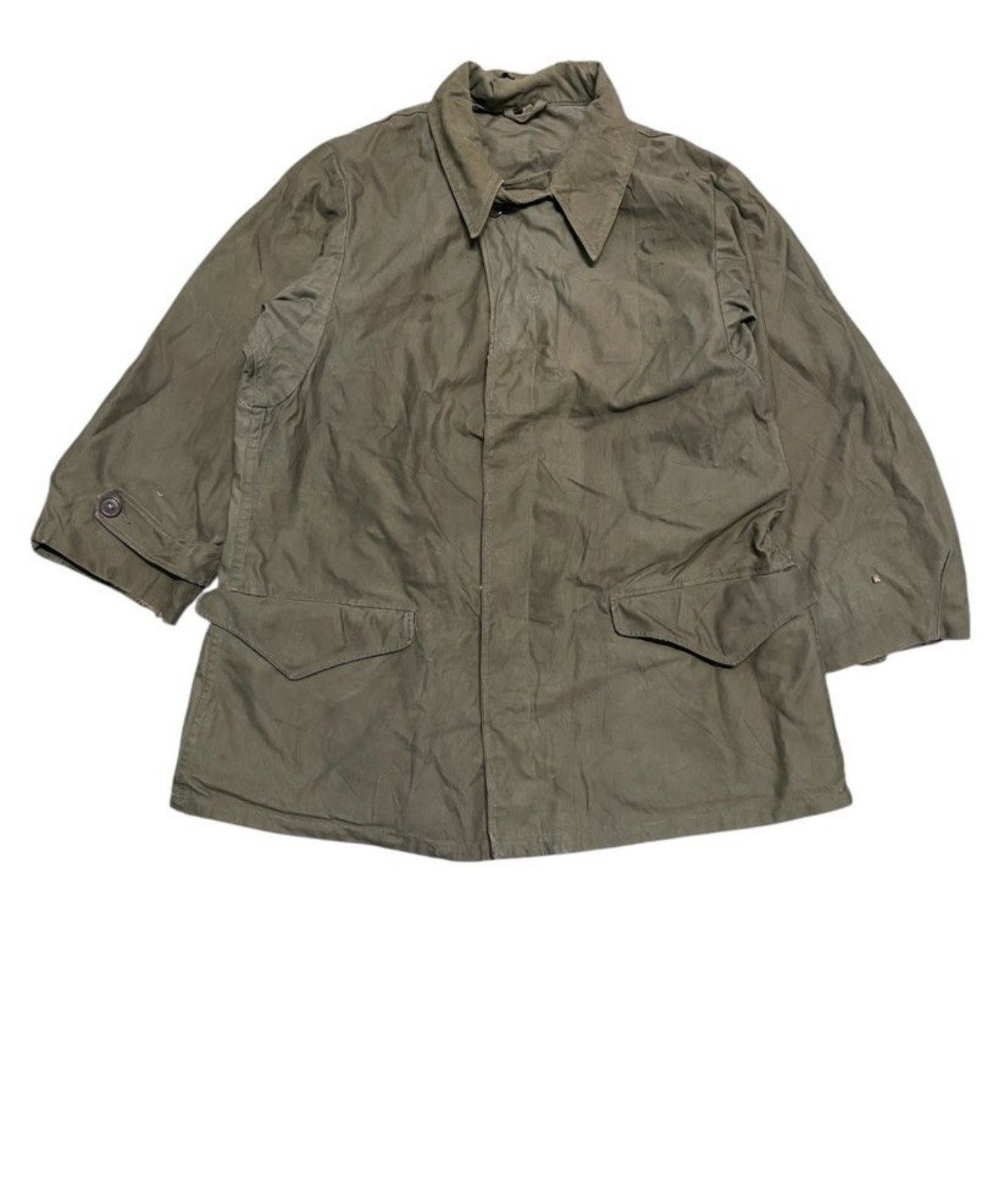 Vintage True Vintage 40s WWII M-1943 Army Field Jacket Men’s 38 Size US M / EU 48-50 / 2 - 1 Thumbnail