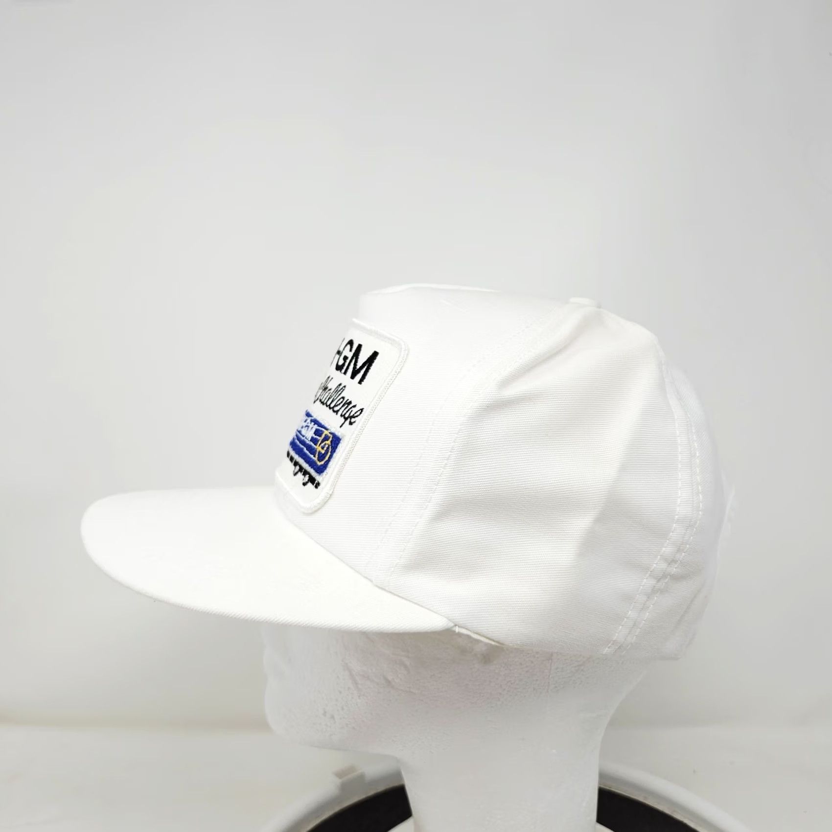Vintage VINTAGE UAW-GM Patch Trucking Trucker Hat Cap Adjustable Men White Cotton Canvas Cap 90s Logo Patch Spring Summer Fall Winter Casual Size ONE SIZE - 5 Thumbnail