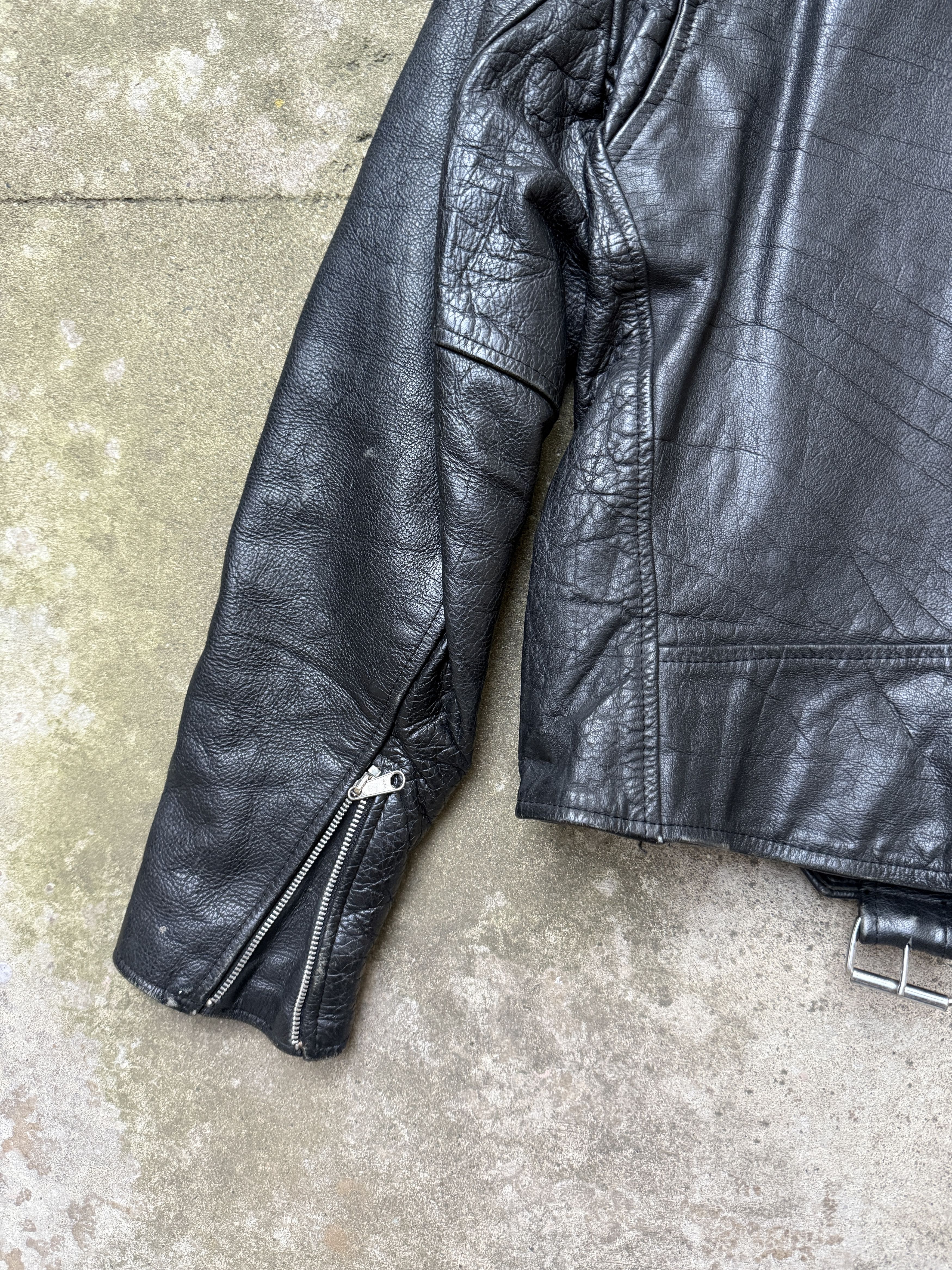 Vintage Wilson’s Leather Jacket vintage black biker rider XXL Size US XXL / EU 58 / 5 - 8 Thumbnail