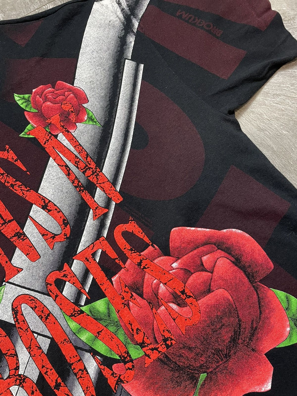 Guns N' Roses 🚨Vintage 1993 Guns n Roses Alloverprint Band Tee Graphic Size US XL / EU 56 / 4 - 12 Thumbnail