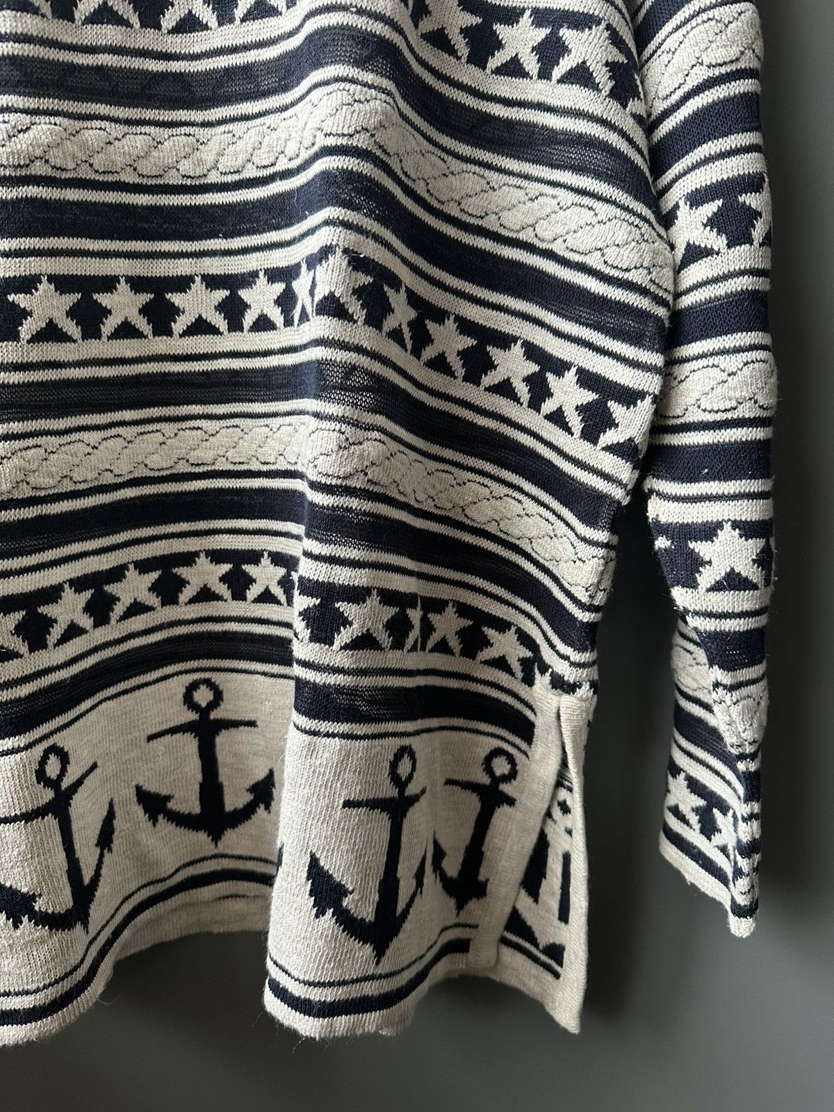 Carlo Colucci Carlo Colucci Marine Sailor Star Knit Wool Sweater 46 Size US M / EU 48-50 / 2 - 4 Thumbnail