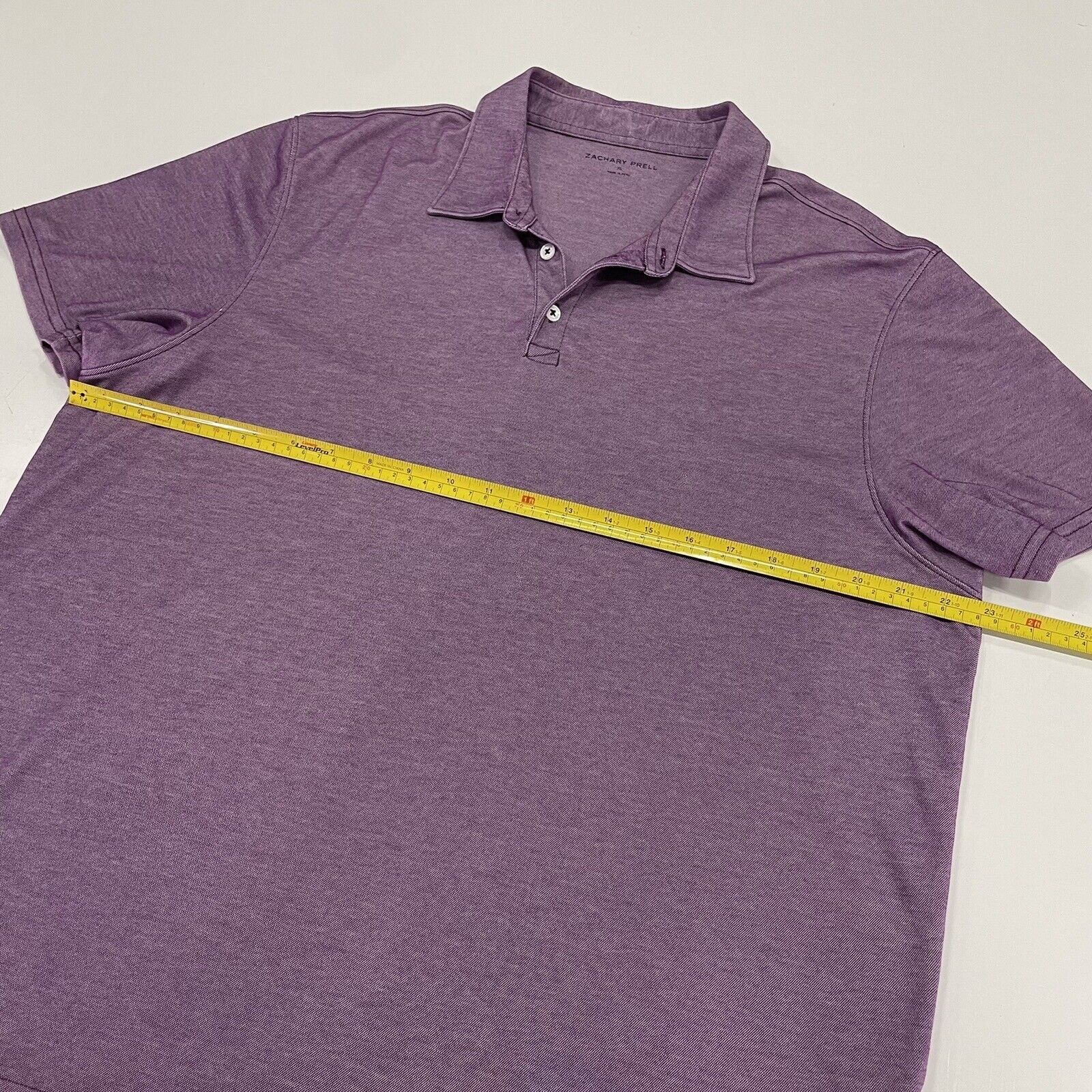 Zachary Prell Zachary Prell Men's Collar Polo Shirt Light Purple XL Peru Size US XL / EU 56 / 4 - 4 Thumbnail