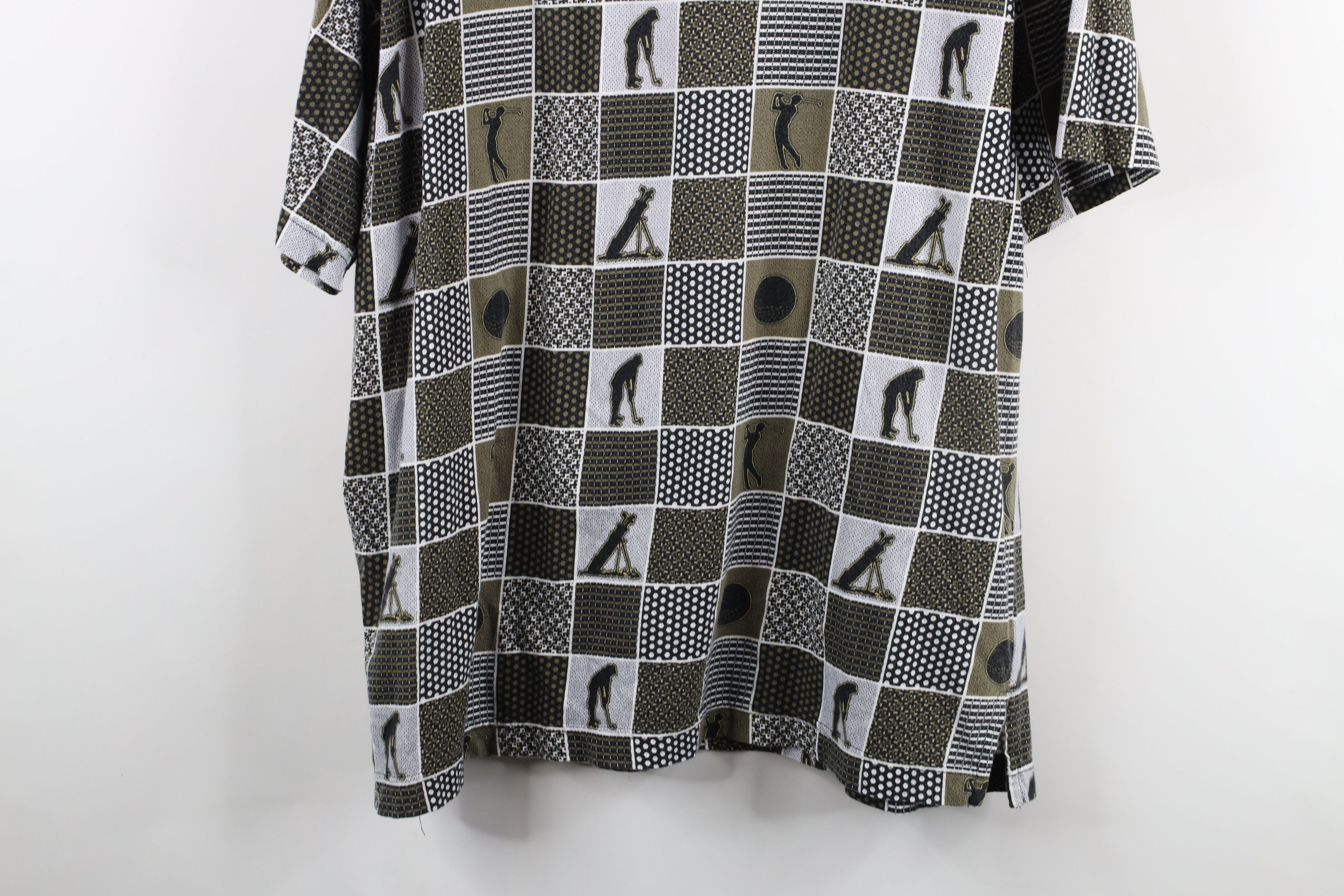 Vintage Vintage 90s Streetwear Checkered All Over Print Polo Shirt Size US XL / EU 56 / 4 - 11 Thumbnail