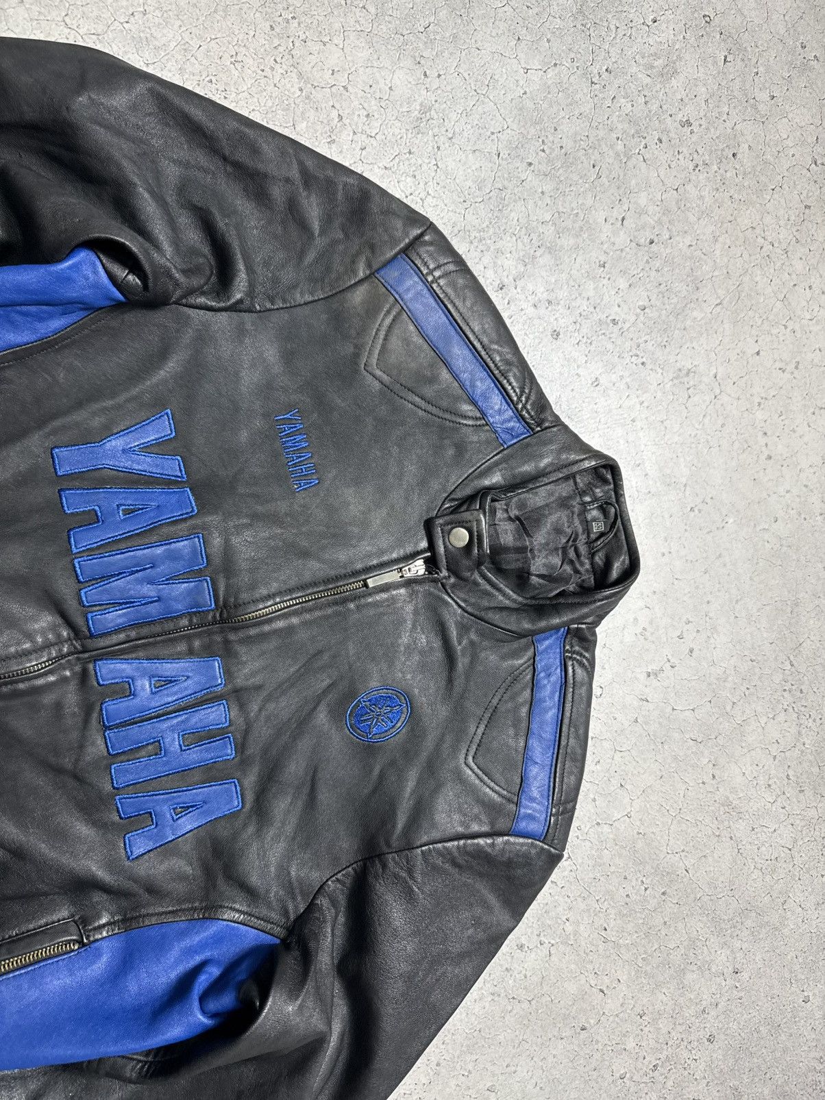 Yamaha Yamaha Leather Moto Jacket Big Logo Rare Bike Size US M / EU 48-50 / 2 - 5 Thumbnail