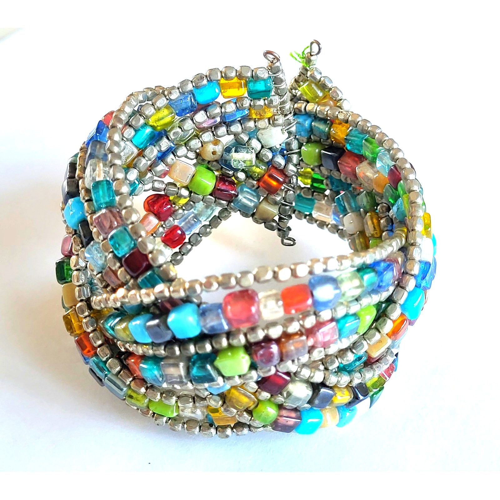 & Other Stories Vintage Boho Tribal Multi-Strand Bead Cuff Bracelet Size ONE SIZE - 2 Thumbnail