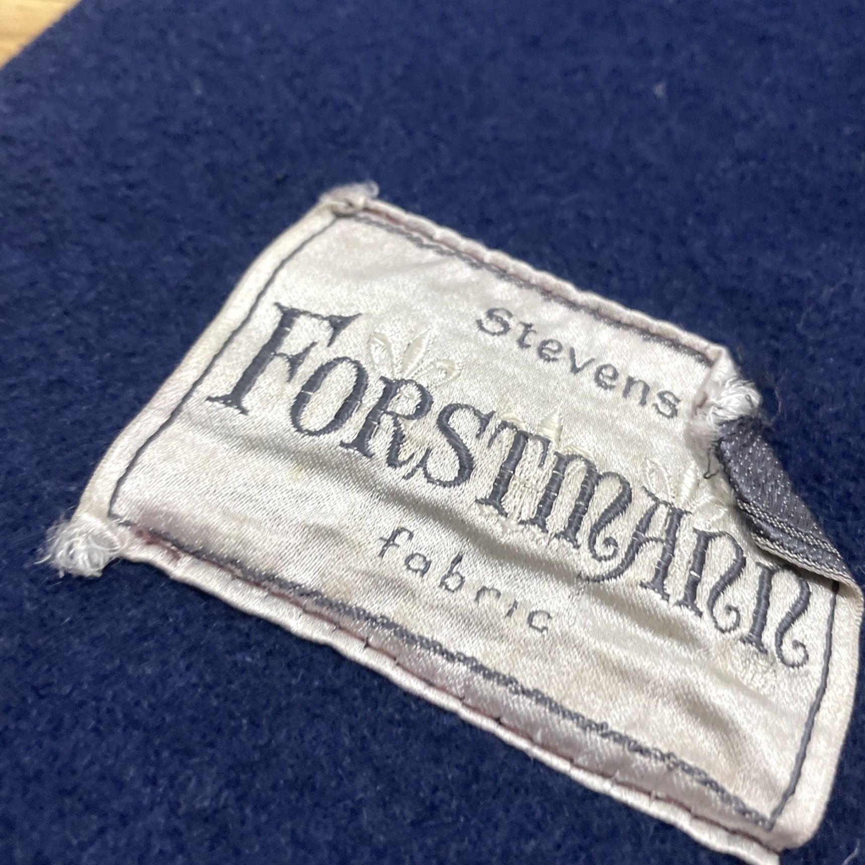 Vintage VINTAGE Trench Coat Women M Blue Stevens Forstmann Fabric vtg Mod 60s Heavyweight Wool Trench Coat Womens Blue 1960s Overcoat Wool Size M / US 6-8 / IT 42-44 - 5 Thumbnail