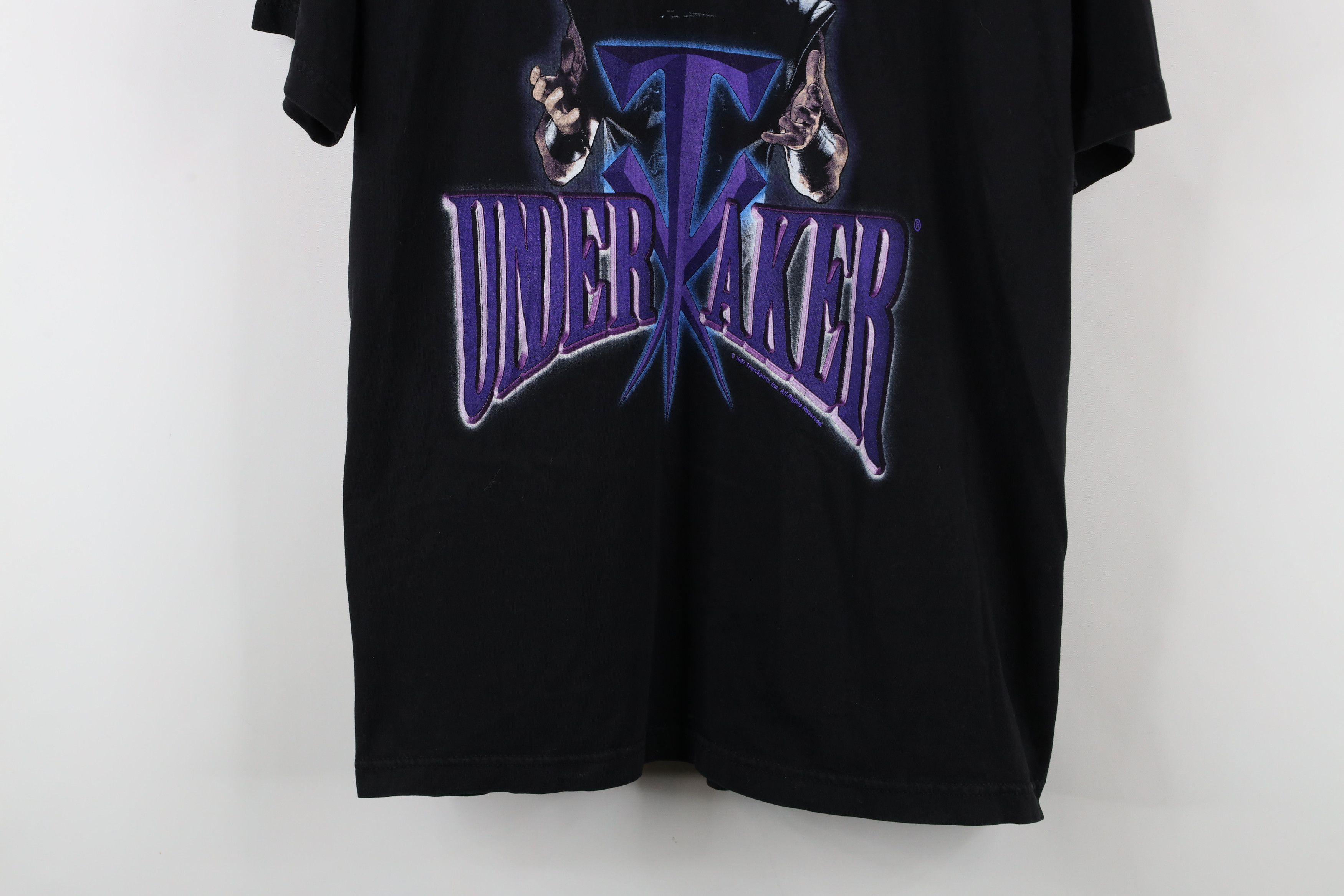 Vintage Vintage 90s The Undertaker Short Sleeve T-Shirt USA Size US L / EU 52-54 / 3 - 3 Thumbnail