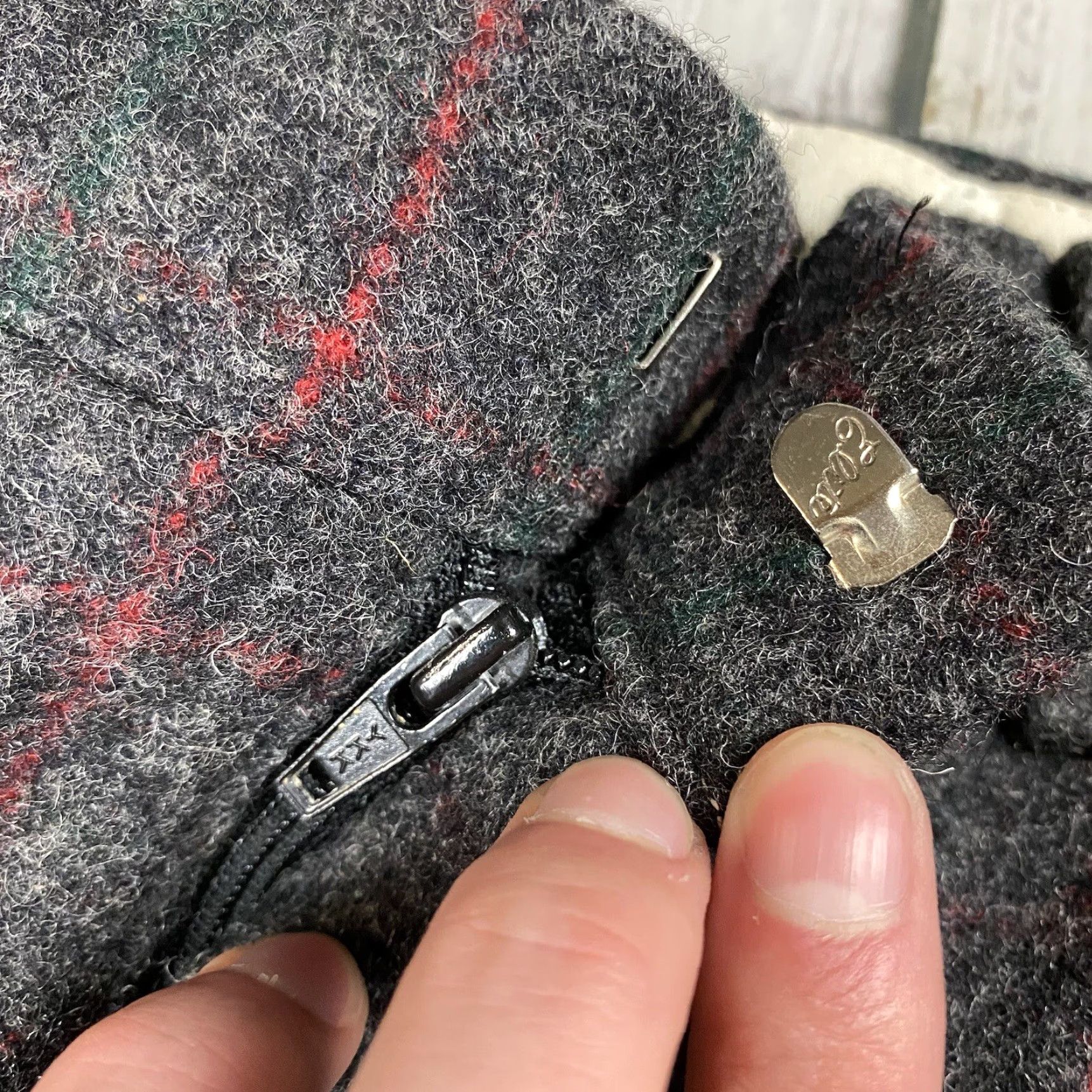 Vintage VINTAGE L.L. BEAN USA Men's Wool Hunting Pants 42x29 Fall Winter Spring Gray Straight Regular EUC Size US 42 / EU 58 - 4 Thumbnail