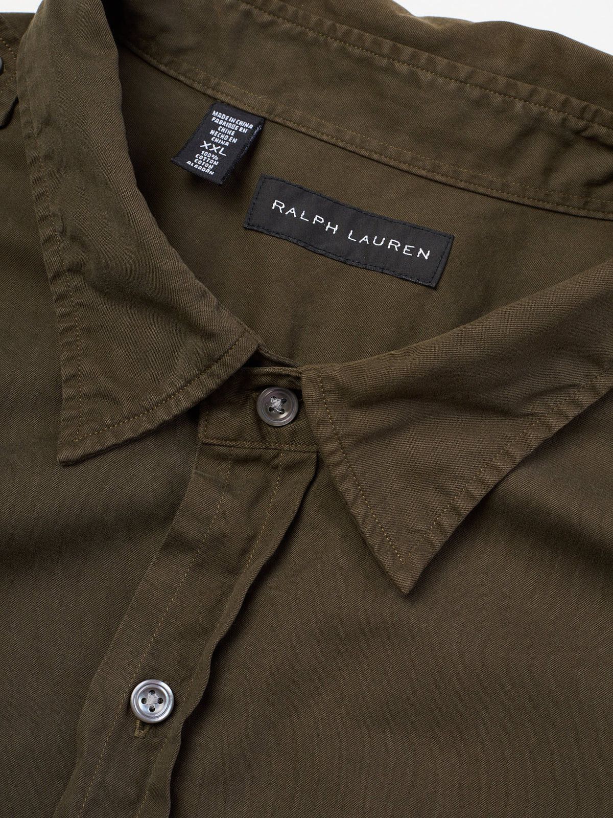 Ralph Lauren RALPH LAUREN Olive Green Epaulet Military Safari Shirt Size US XXL / EU 58 / 5 - 2 Thumbnail
